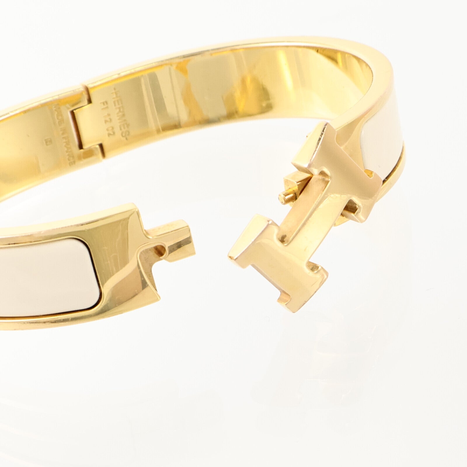 HERMES 金屬/琺瑯Clic H Bracelet金扣手鏈