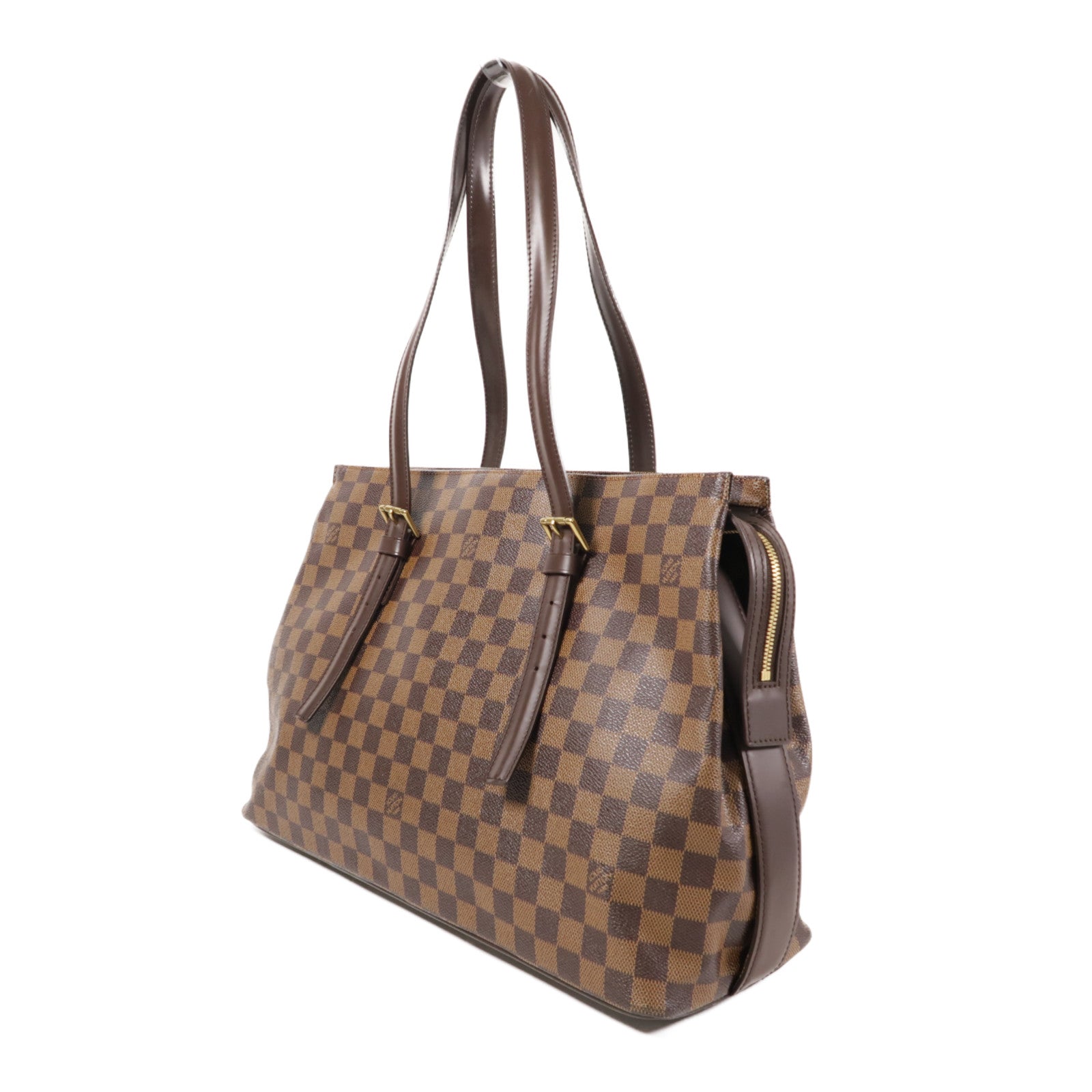 LOUIS VUITTON Damier Chelsea金扣肩背袋