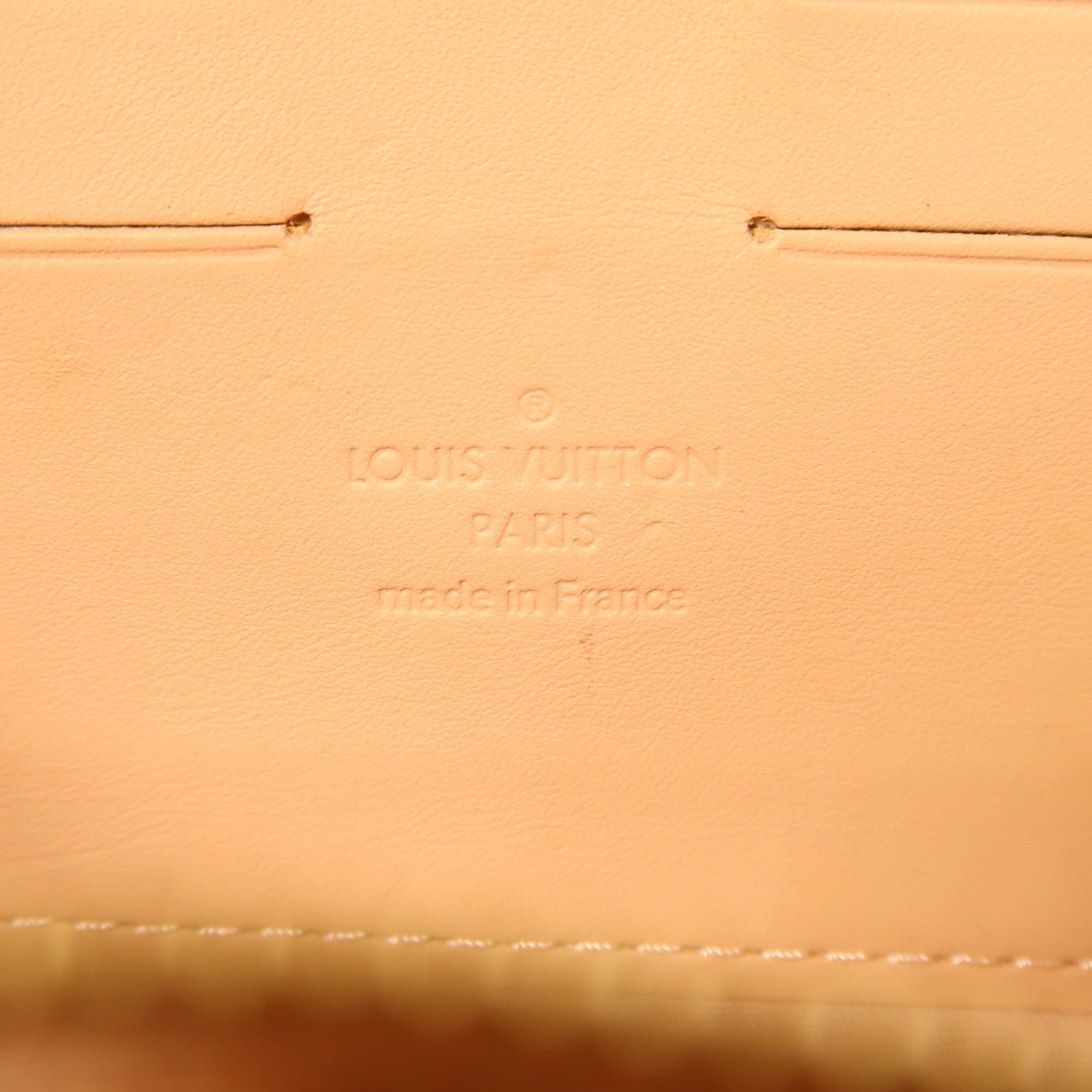 LOUIS VUITTON Vernis Sunset Boulevard金扣手挽袋