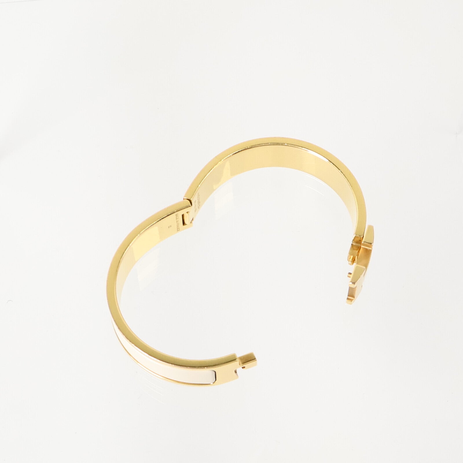 HERMES 金屬/琺瑯Clic H Bracelet金扣手鏈