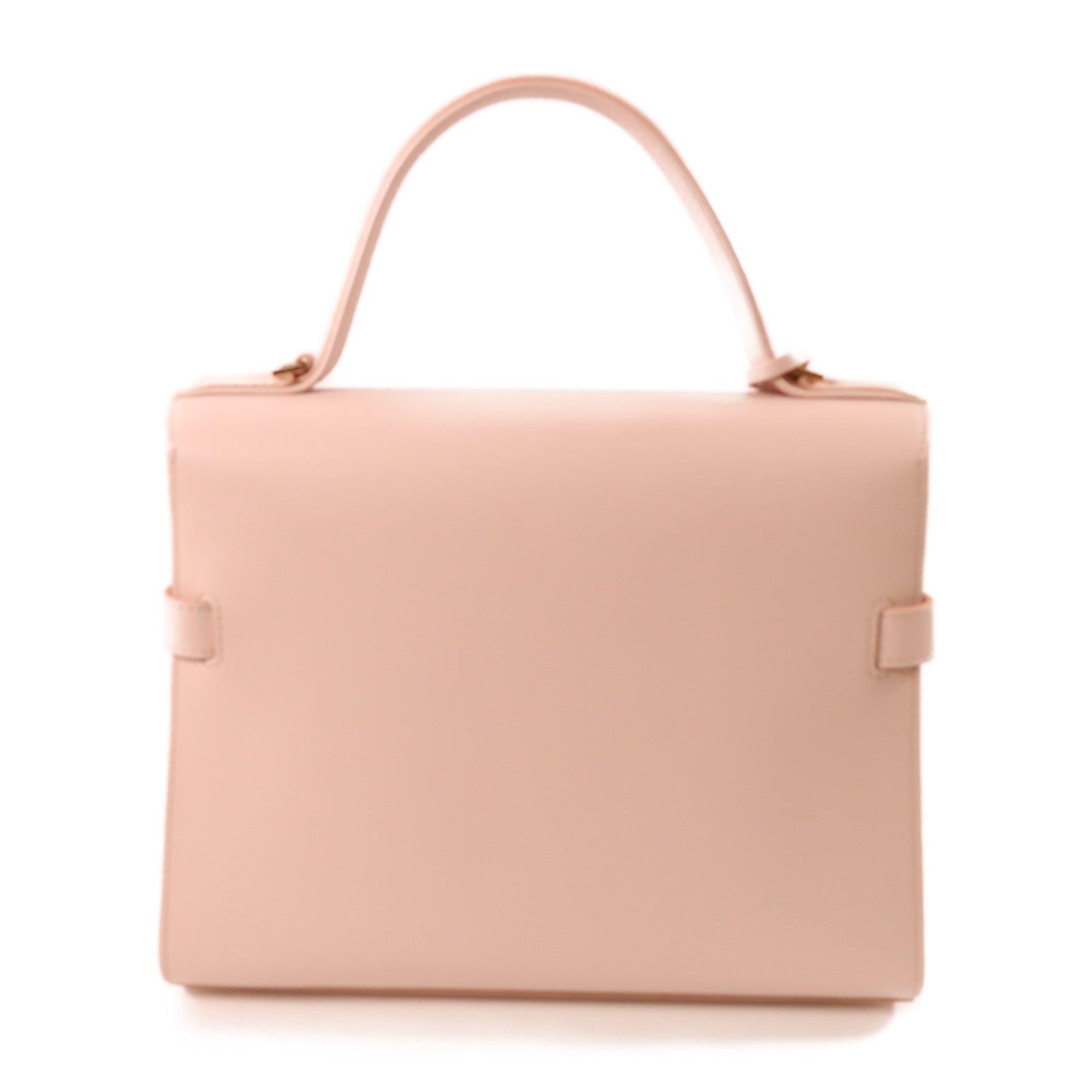 DELVAUX GHW Tempete MM 2 Way Shoulder Bag Calfskin Leather