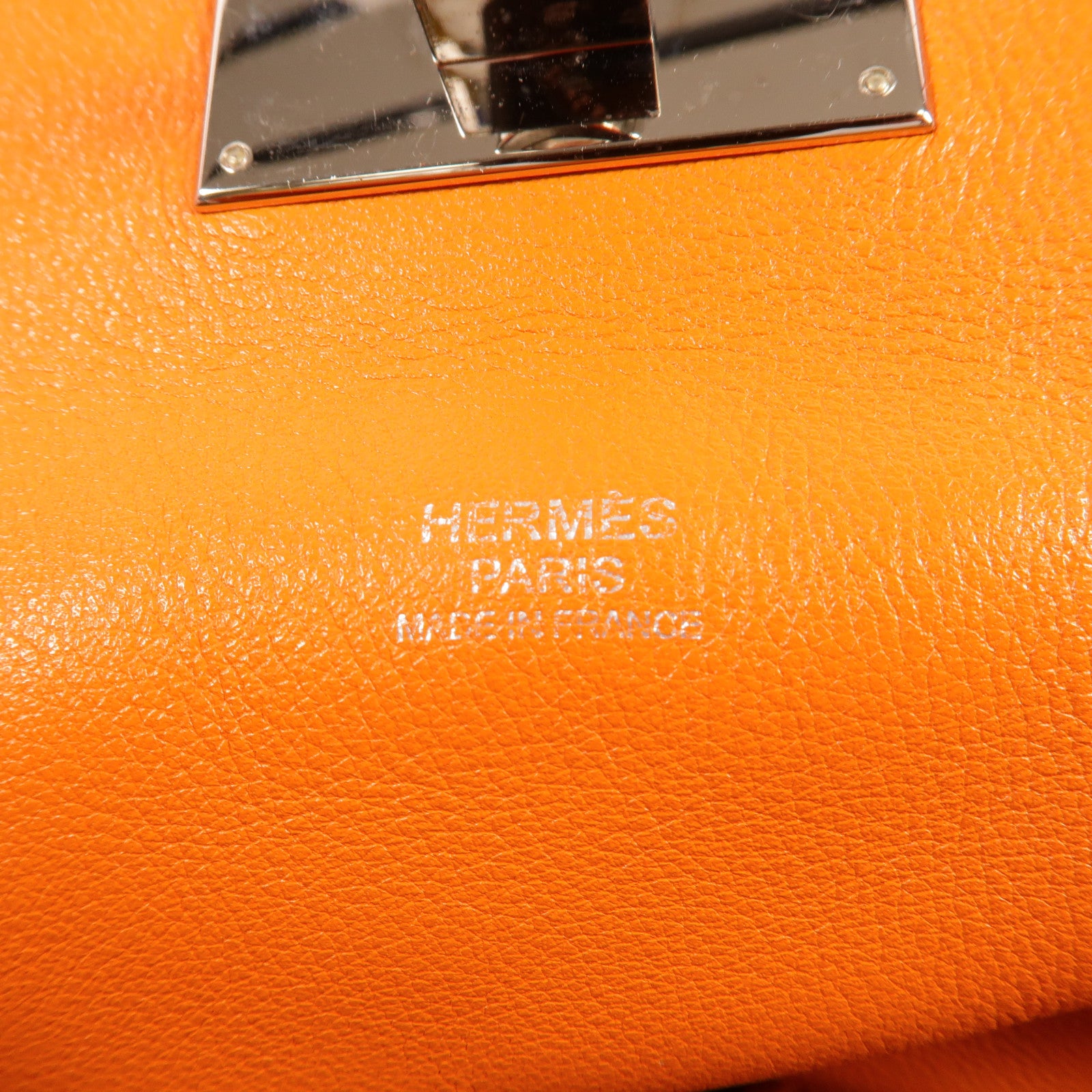 HERMES Swift皮革Toolbox 26手挽肩背兩用袋Gold/Orange