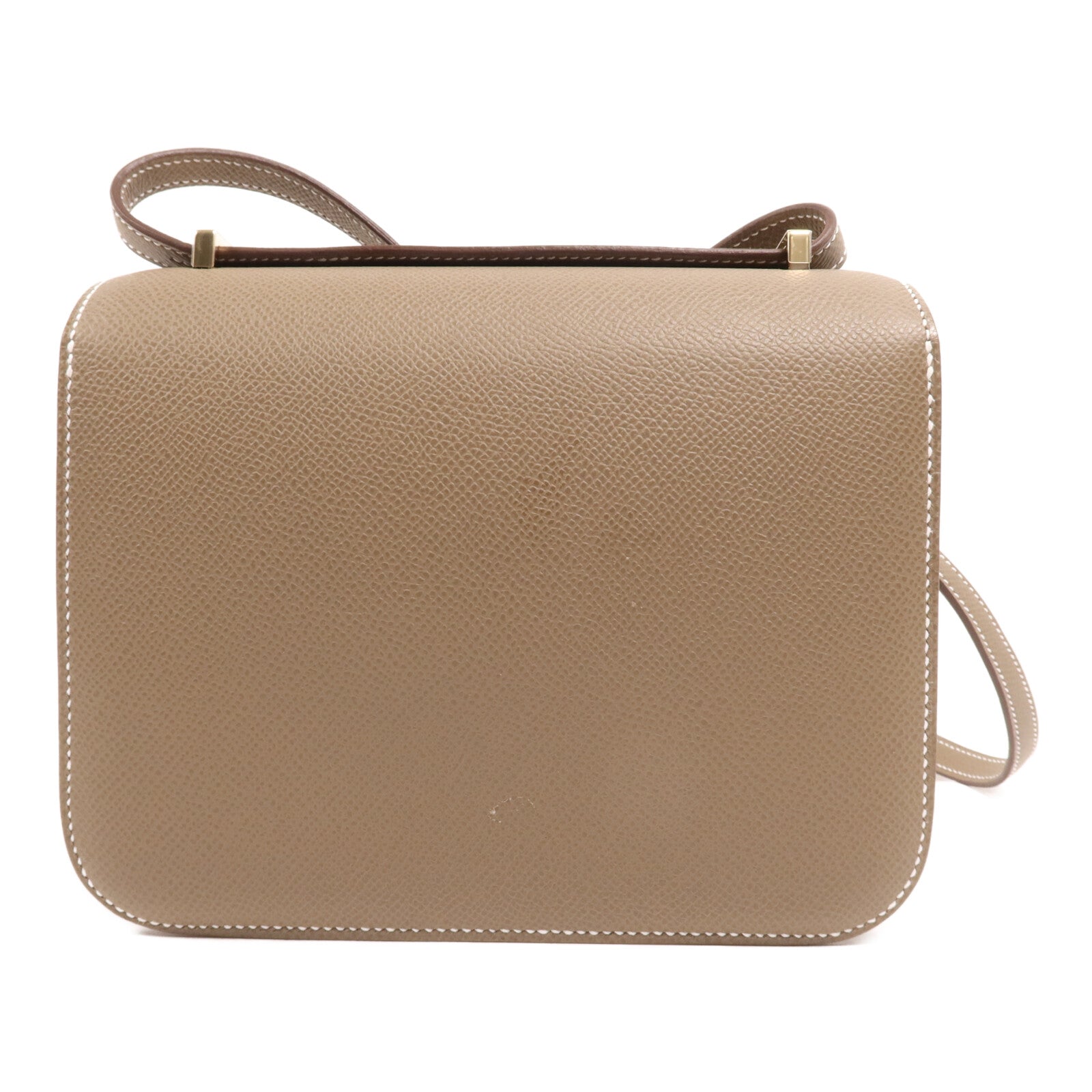 HERMES Epsom皮革Constance Mini金扣肩背袋Etoupe