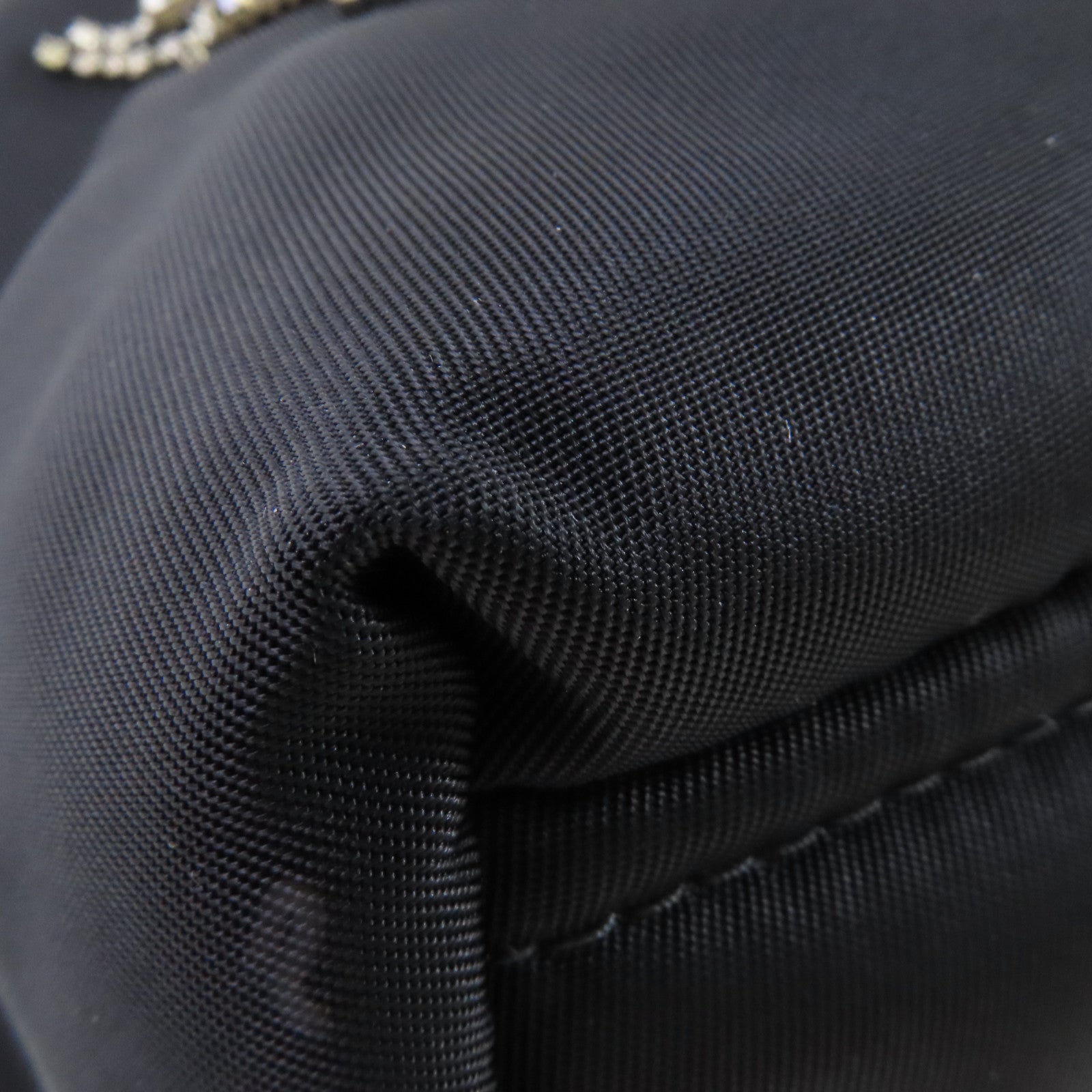 PRADA 尼龍2Way Shoulder Bag銀扣手挽肩背兩用袋黑色
