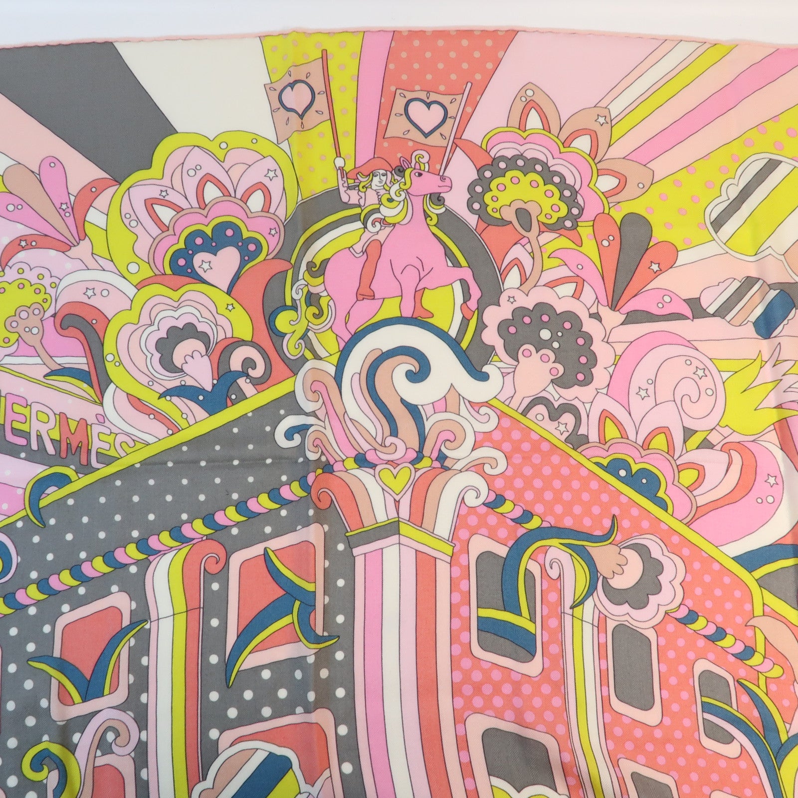 HERMES 羊絨Scarf圍巾Pink