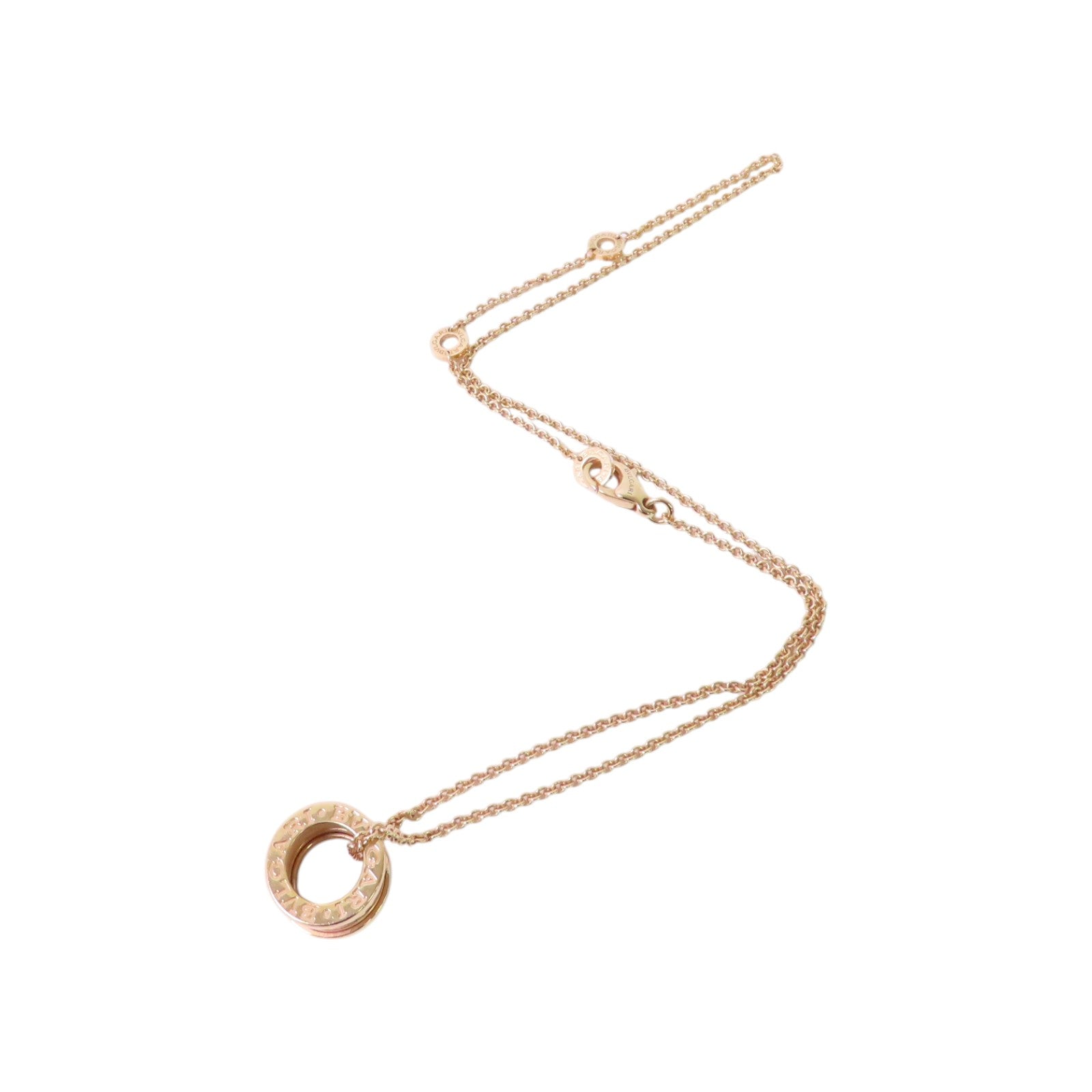 BVLGARI 18K玫瑰金B-zero1 Necklace項鏈