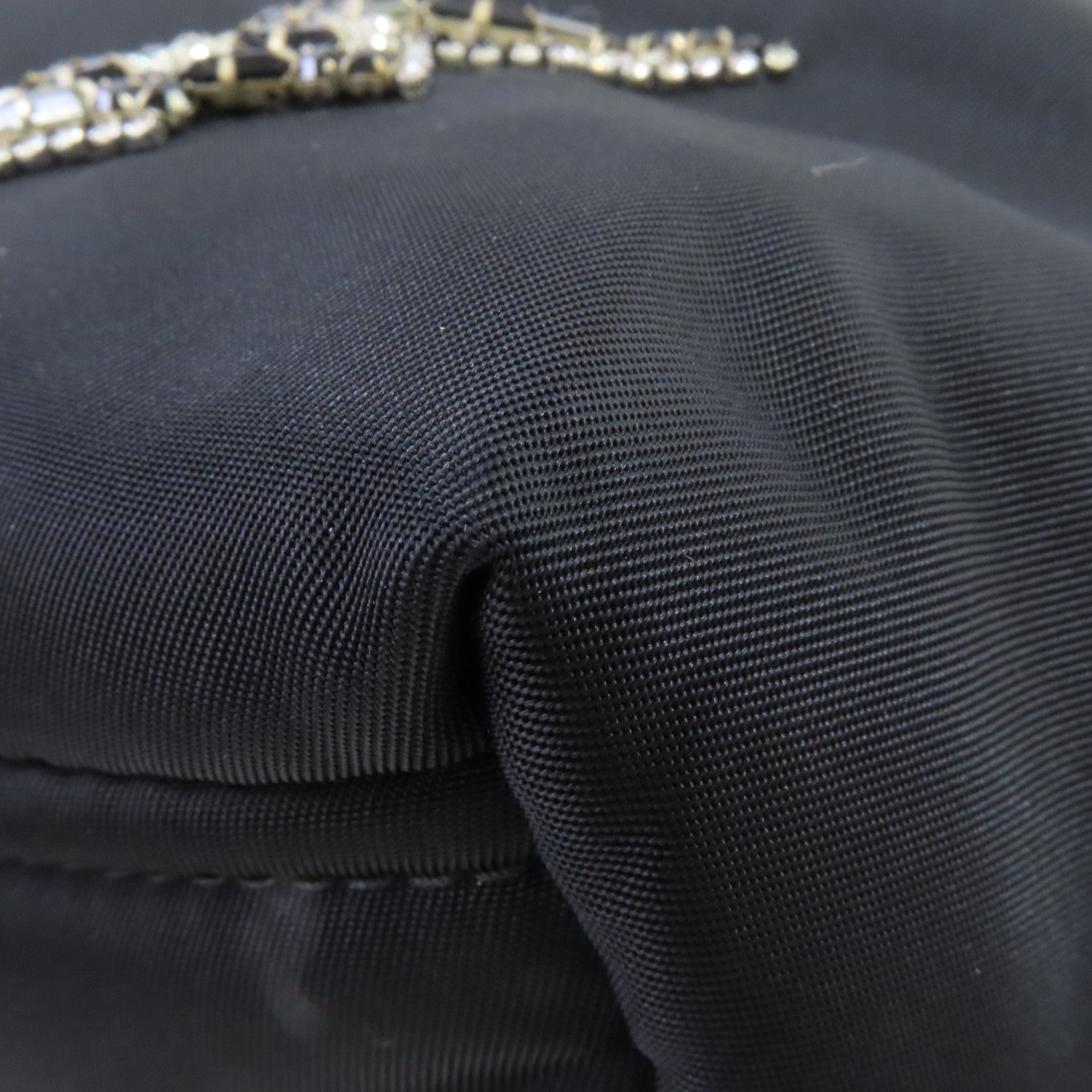 PRADA 尼龍2Way Shoulder Bag銀扣手挽肩背兩用袋黑色