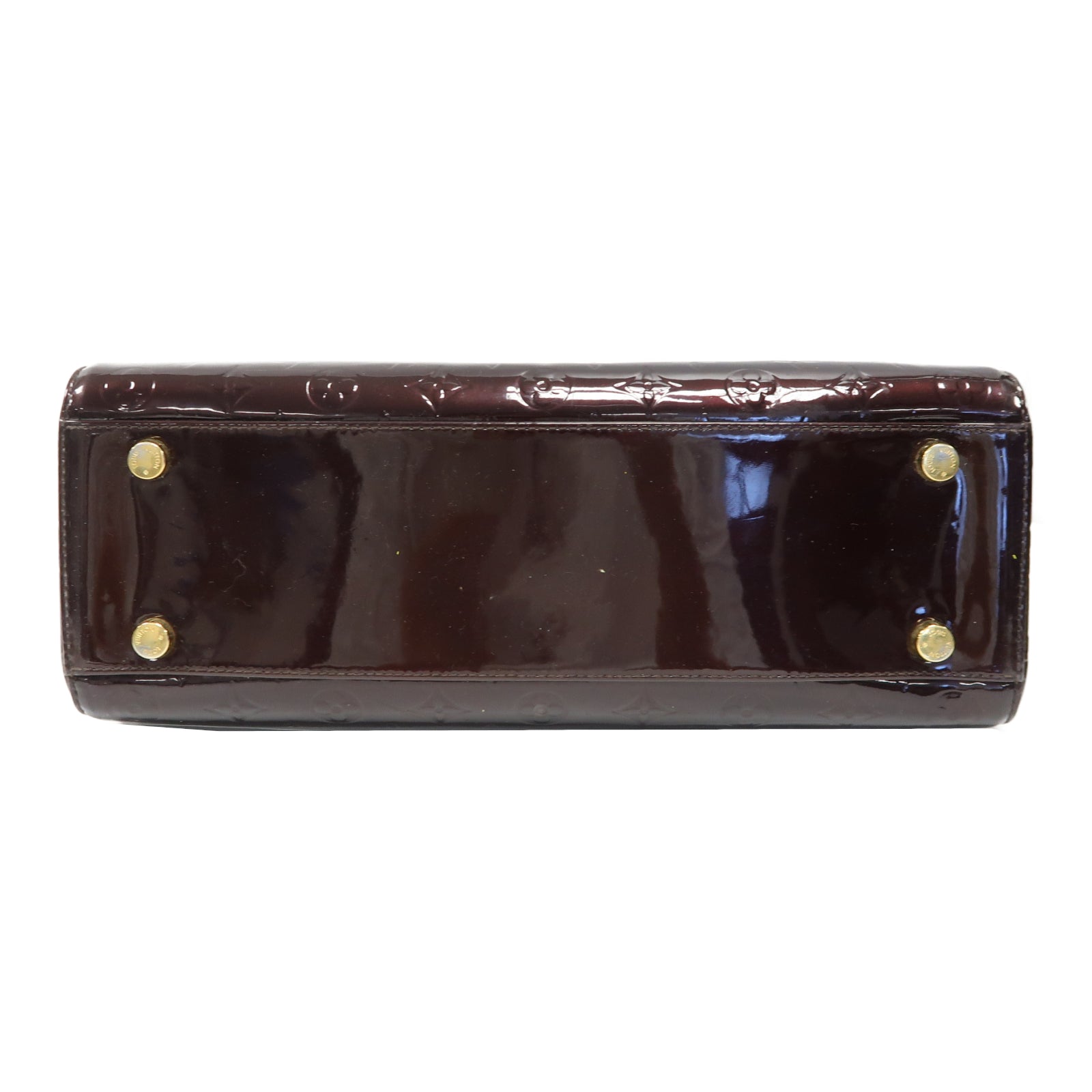 LOUIS VUITTON 【激減優惠】Monogram Vernis Brea GM金扣手挽肩背兩用袋酒紅色