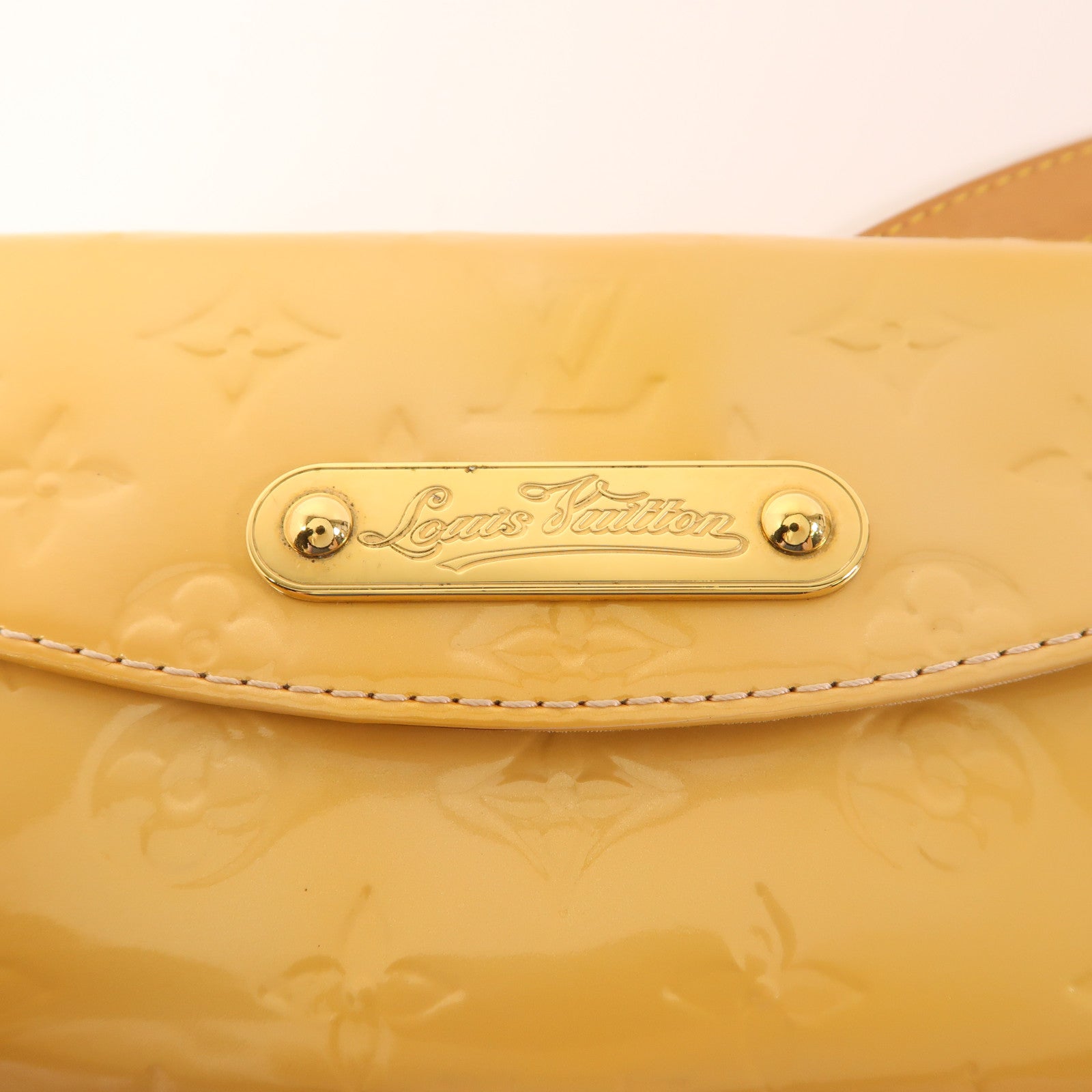 LOUIS VUITTON Vernis Sunset Boulevard金扣手挽袋