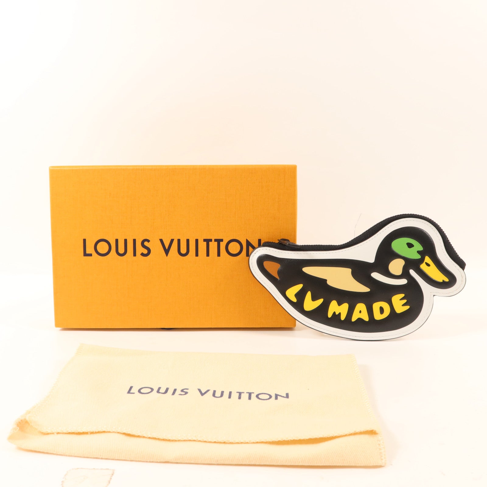 LOUIS VUITTON Damier Giant LV x Nico Duck Coin Purse零錢包