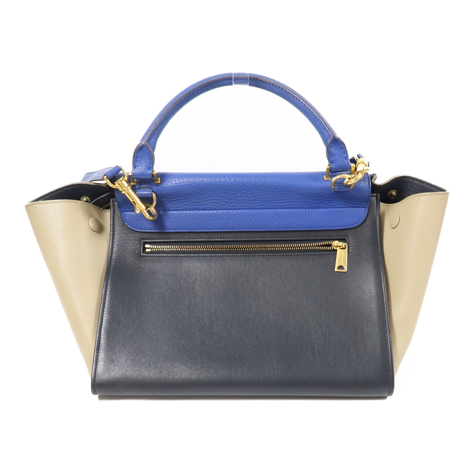 CELINE 牛皮皮革Trapeze金扣手挽肩背兩用袋