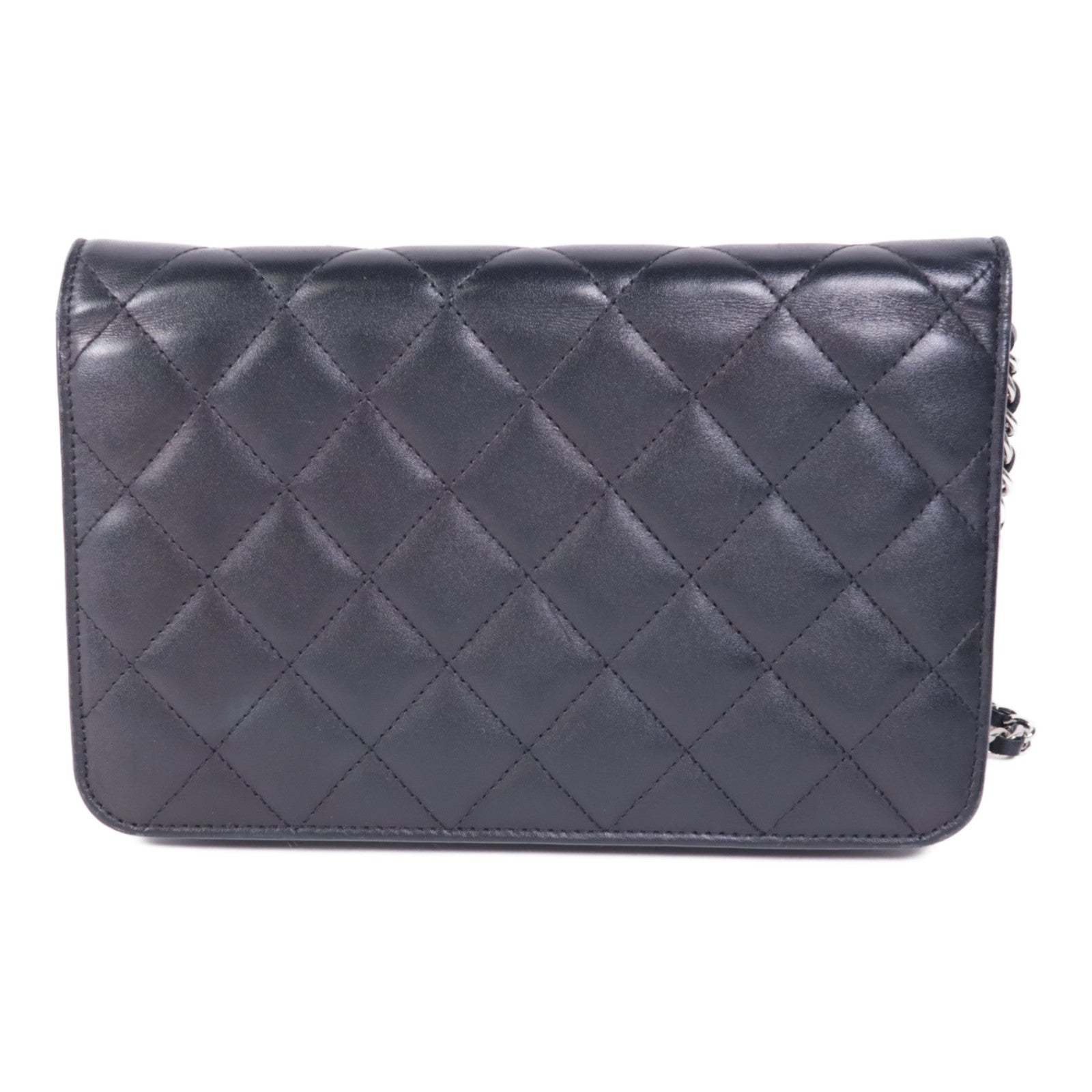 CHANEL【激減優惠】 牛皮皮革Cambon Wallet On Chain銀扣鏈帶肩背袋