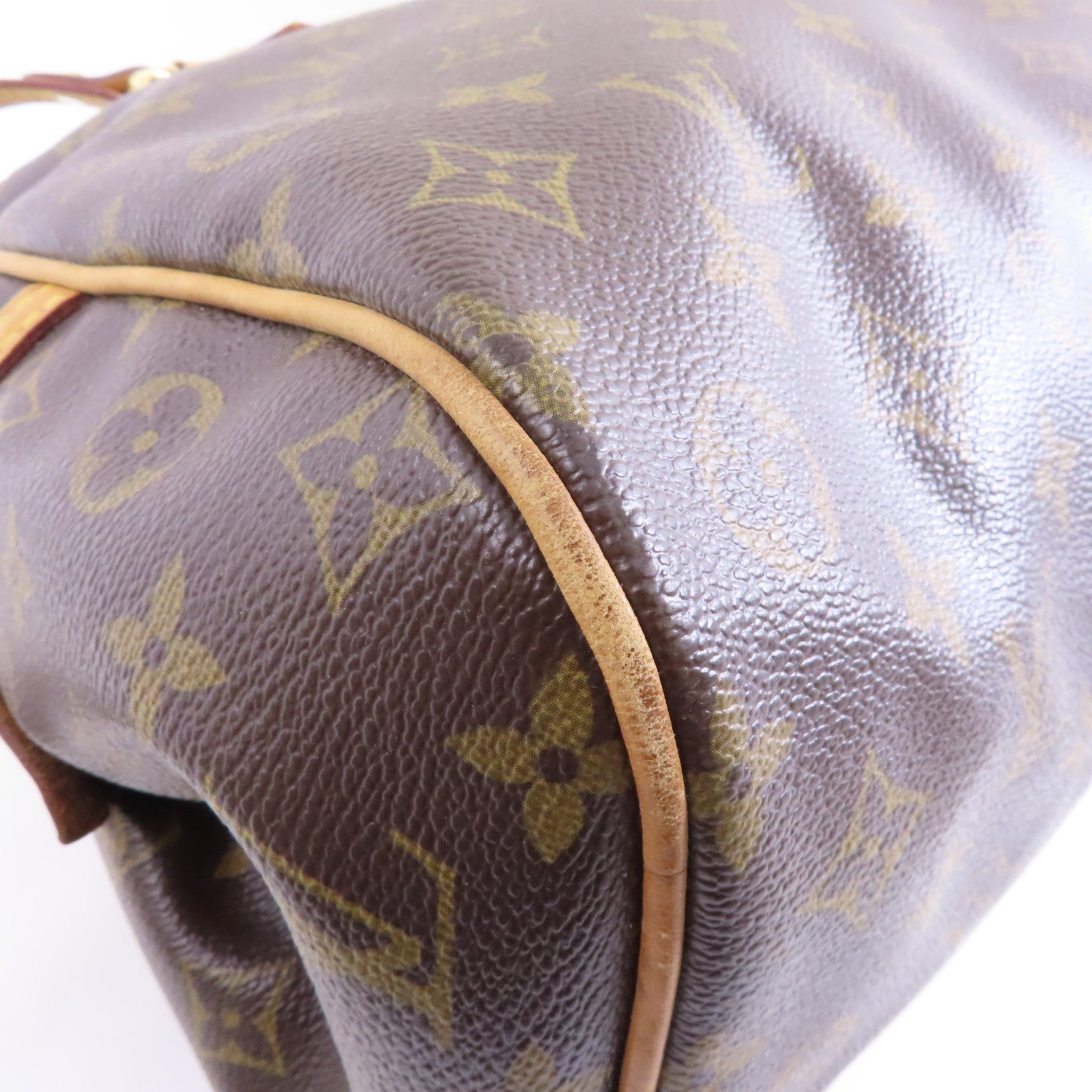 LOUIS VUITTON Monogram Montorgueil GM金扣肩背袋啡色