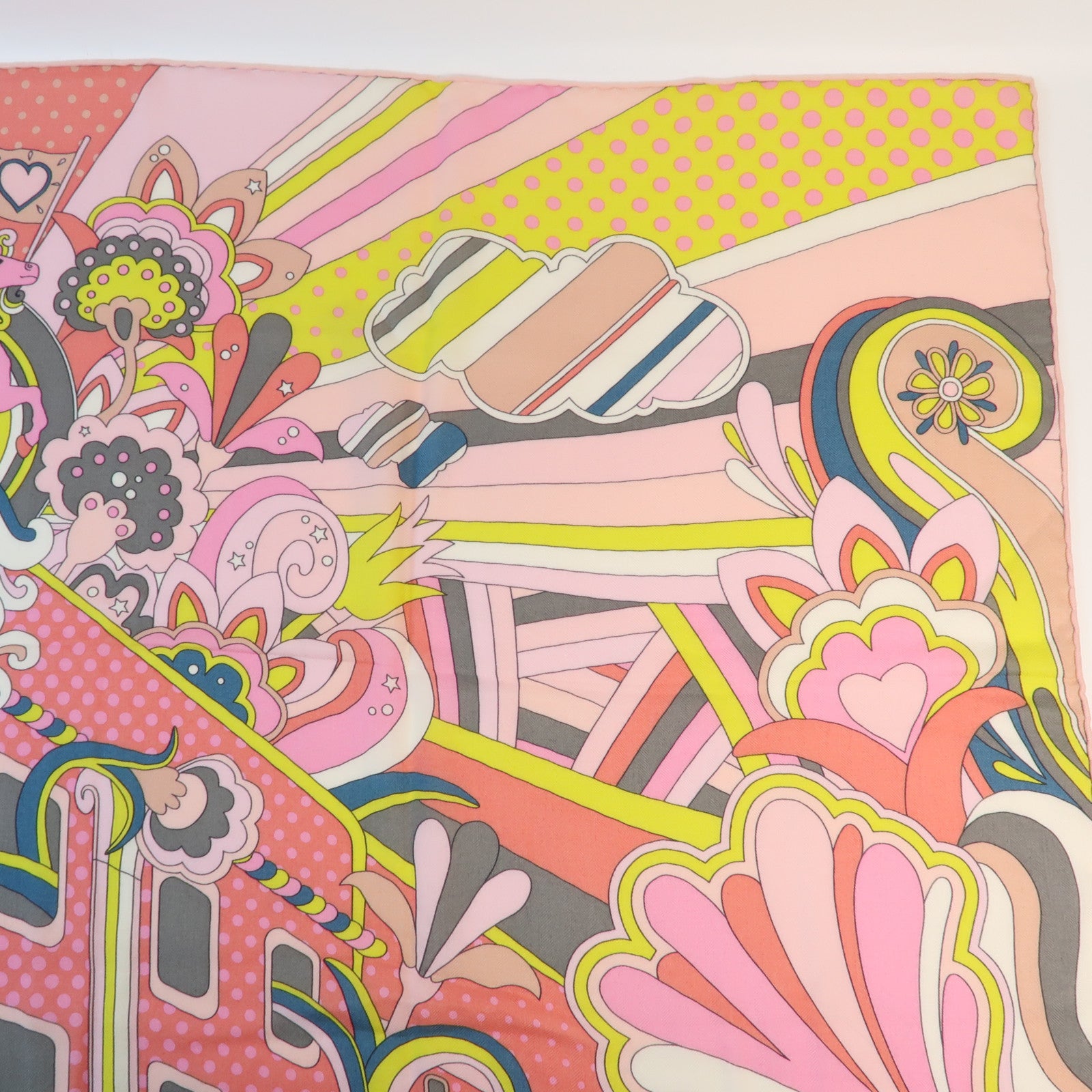 HERMES 羊絨Scarf圍巾Pink