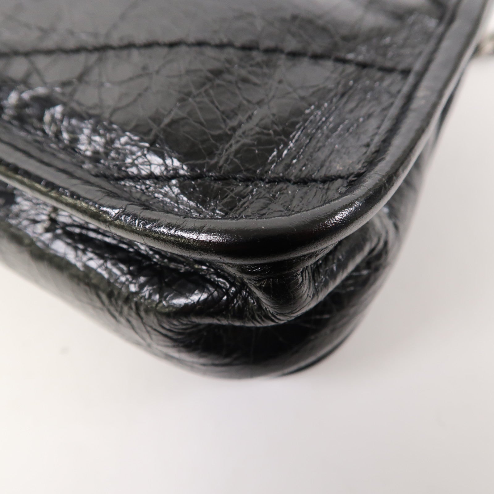 SAINT LAURENT 牛皮皮革Niki Bag銀扣鏈帶肩背袋黑色