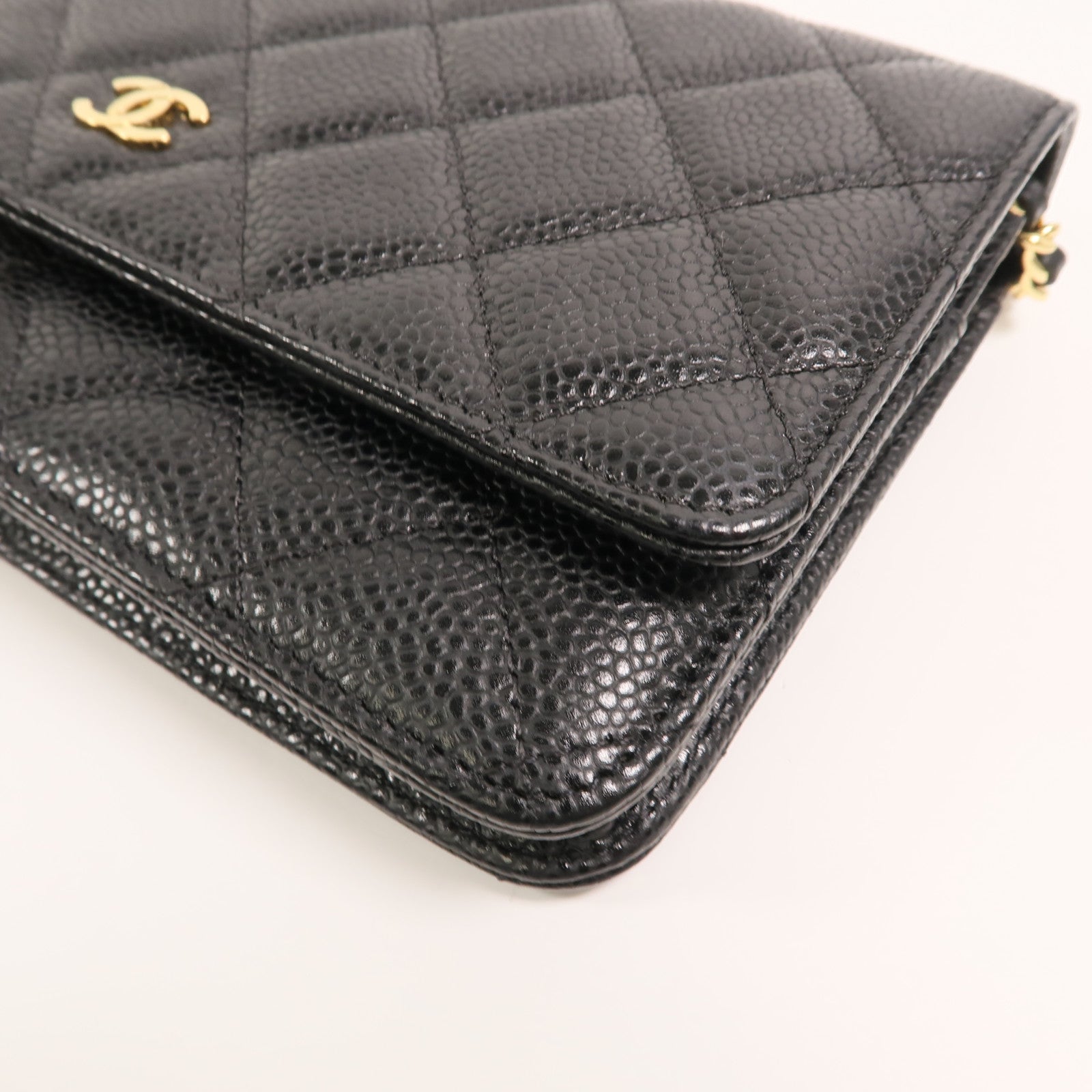 CHANEL 牛皮皮革WOC Wallet On Chain鏈帶肩背袋