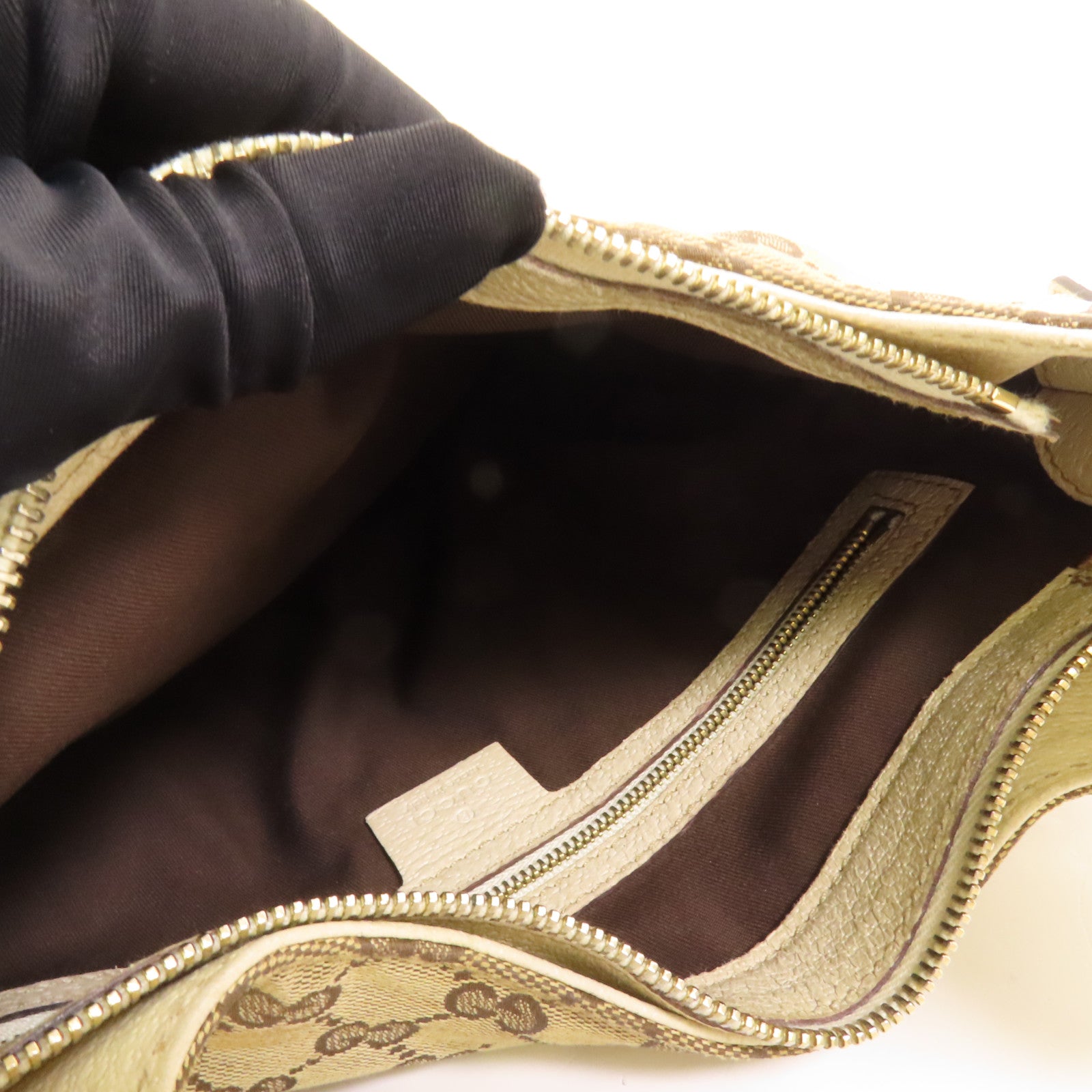 GUCCI 帆布Bouvier Handbag金扣手挽袋