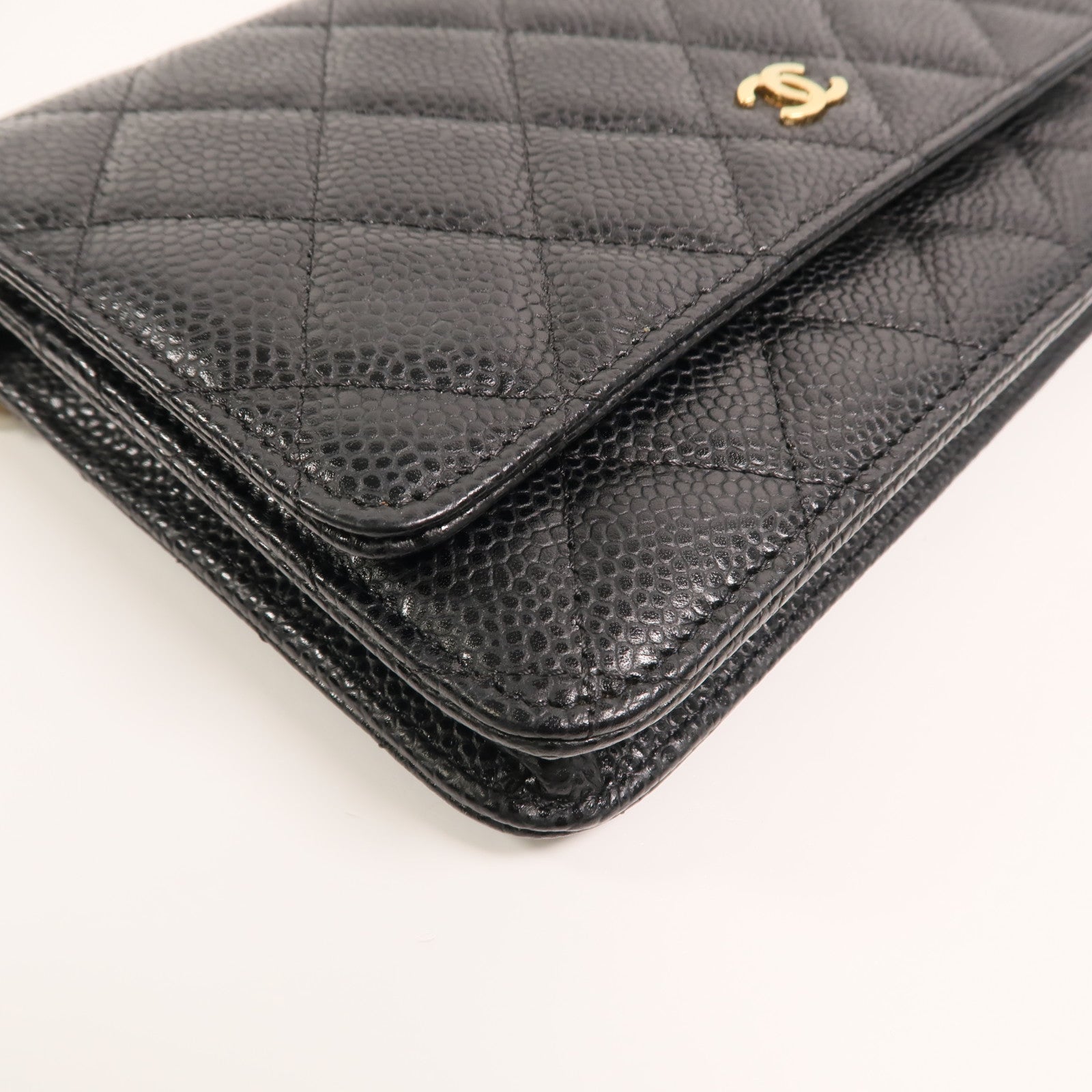 CHANEL 牛皮皮革WOC Wallet On Chain鏈帶肩背袋
