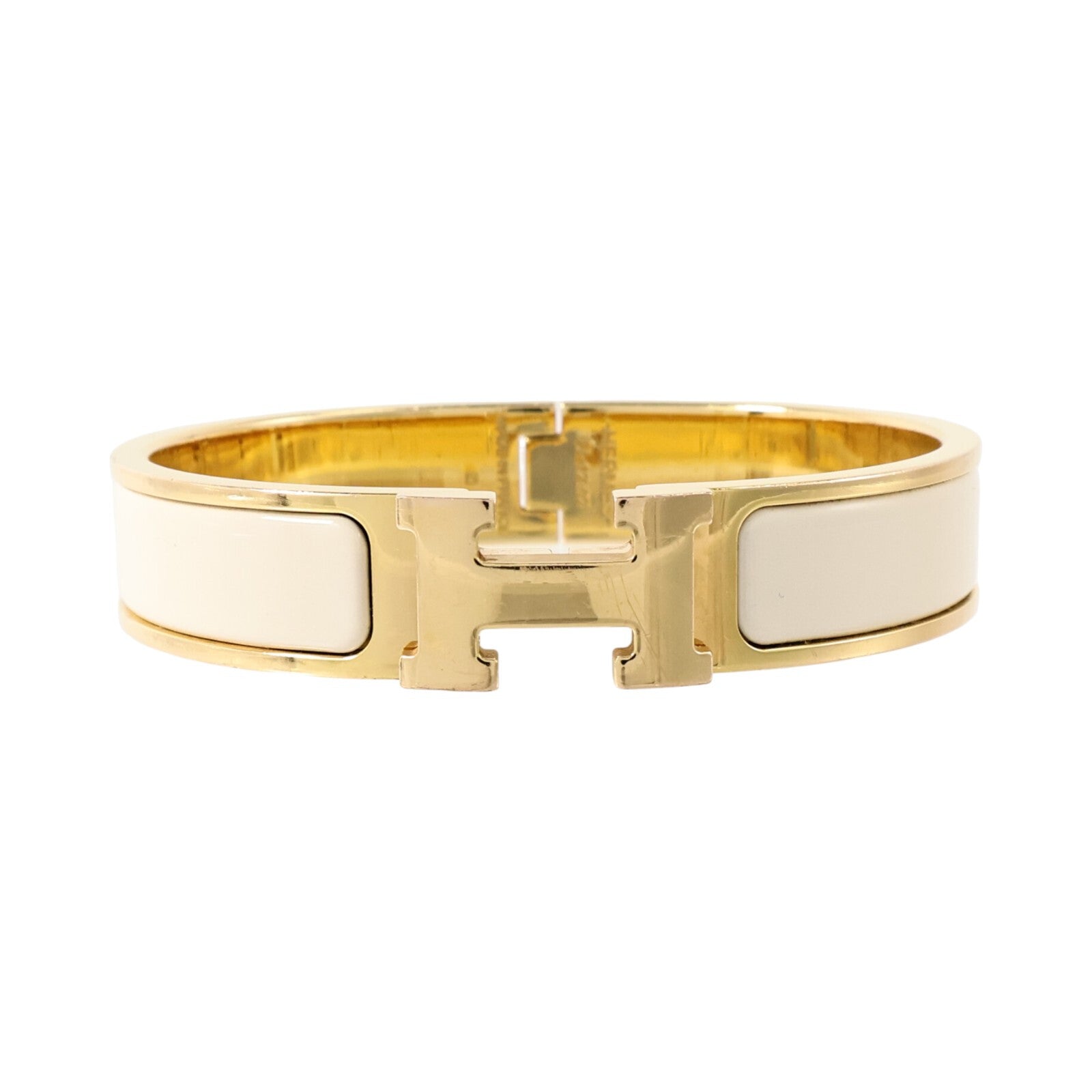 HERMES 金屬/琺瑯Clic H Bracelet金扣手鏈