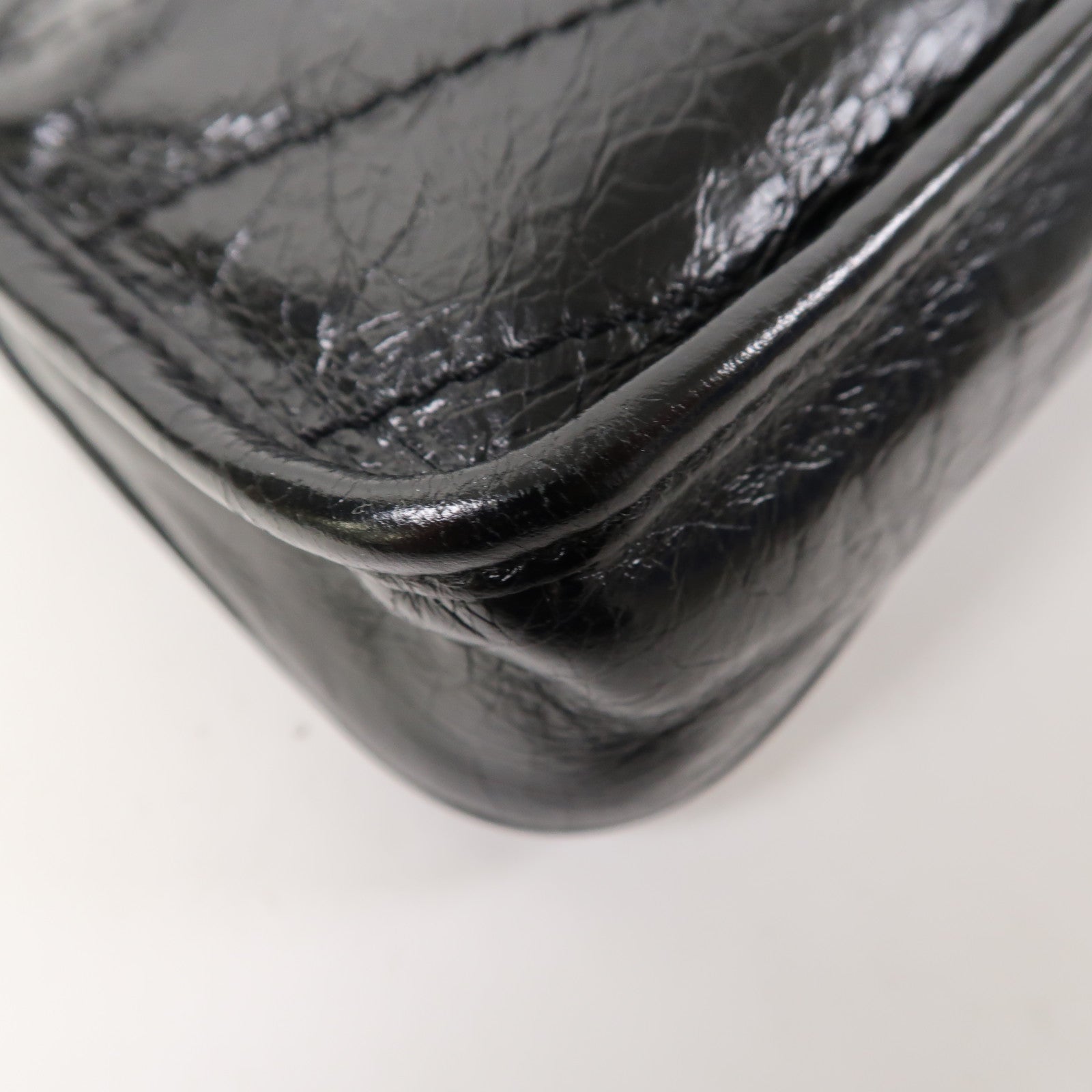 SAINT LAURENT 牛皮皮革Niki Bag銀扣鏈帶肩背袋黑色