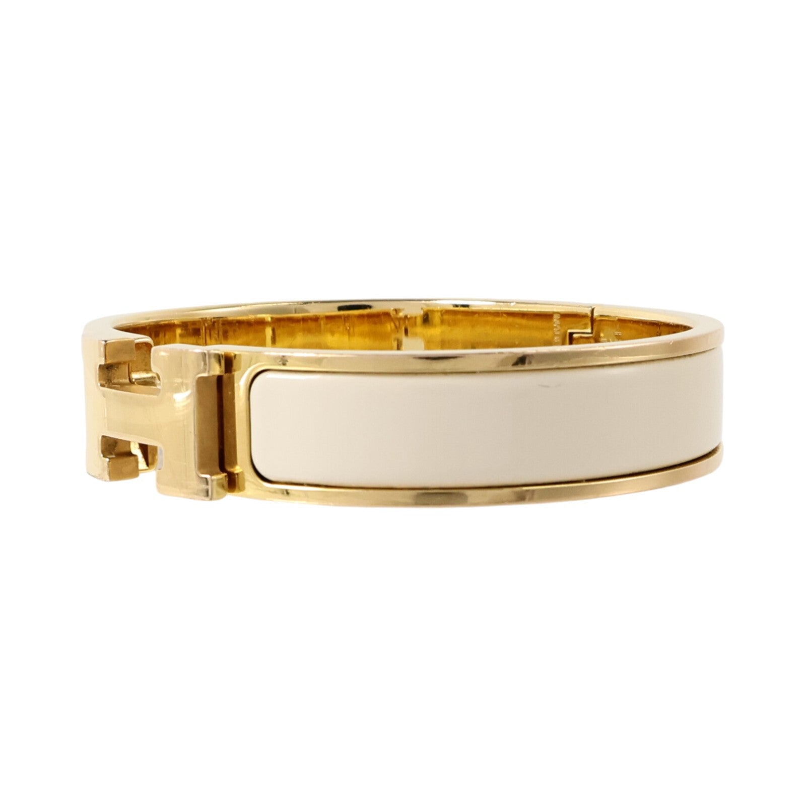 HERMES 金屬/琺瑯Clic H Bracelet金扣手鏈