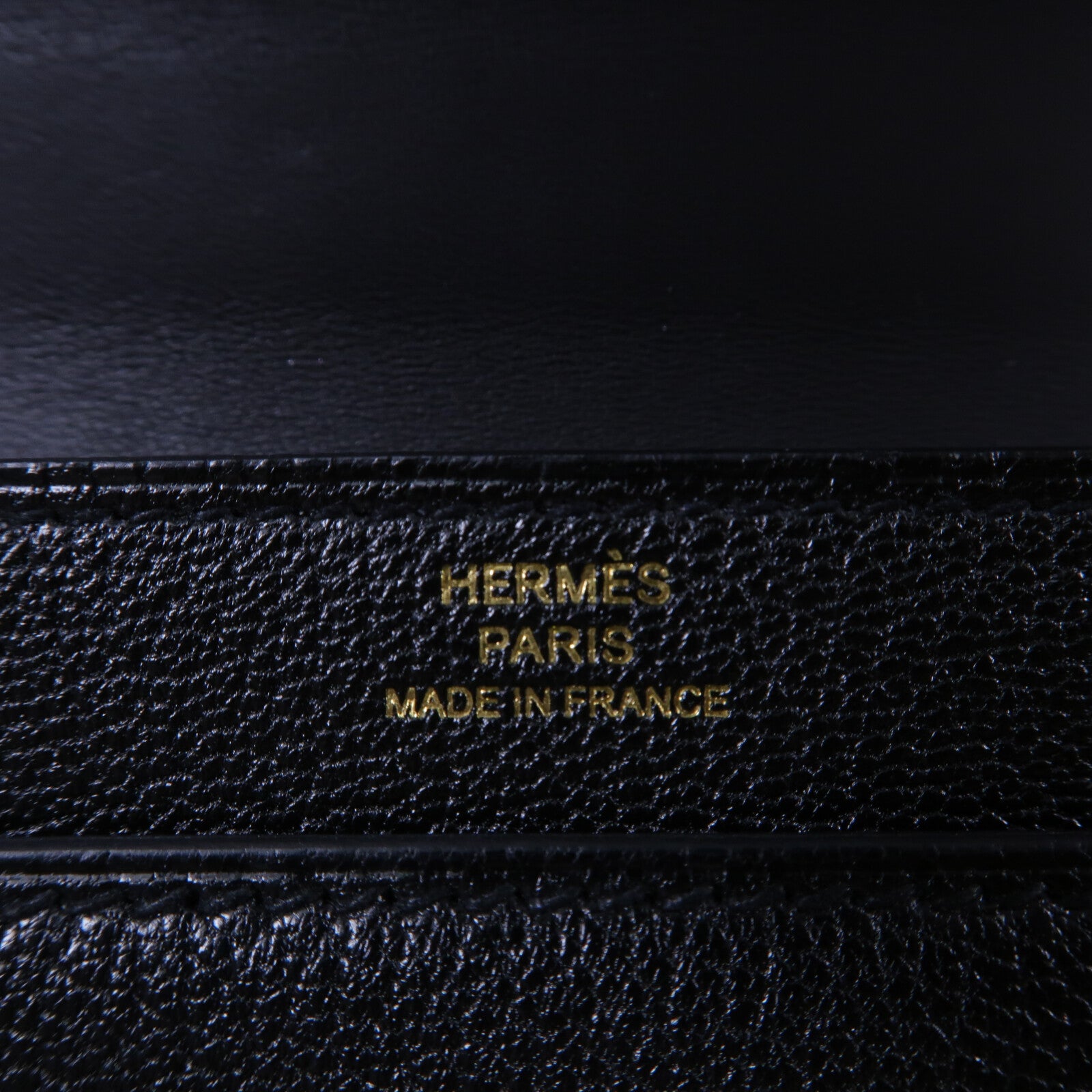 HERMES Chevre皮革Mini Verrou鏈帶肩背袋Noir