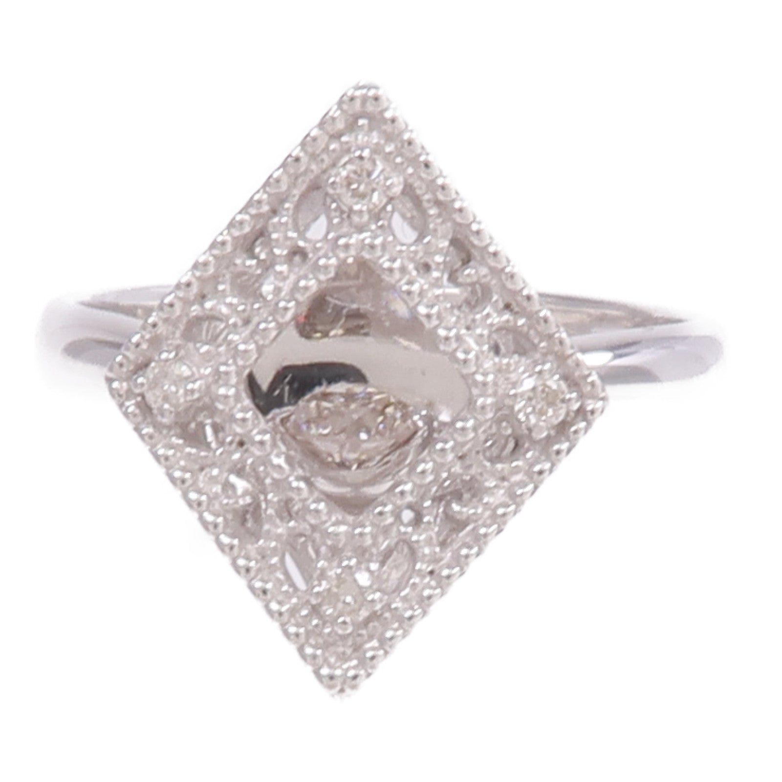 JEWELRY 18K白金Diamond Ring鑽石戒指US#6