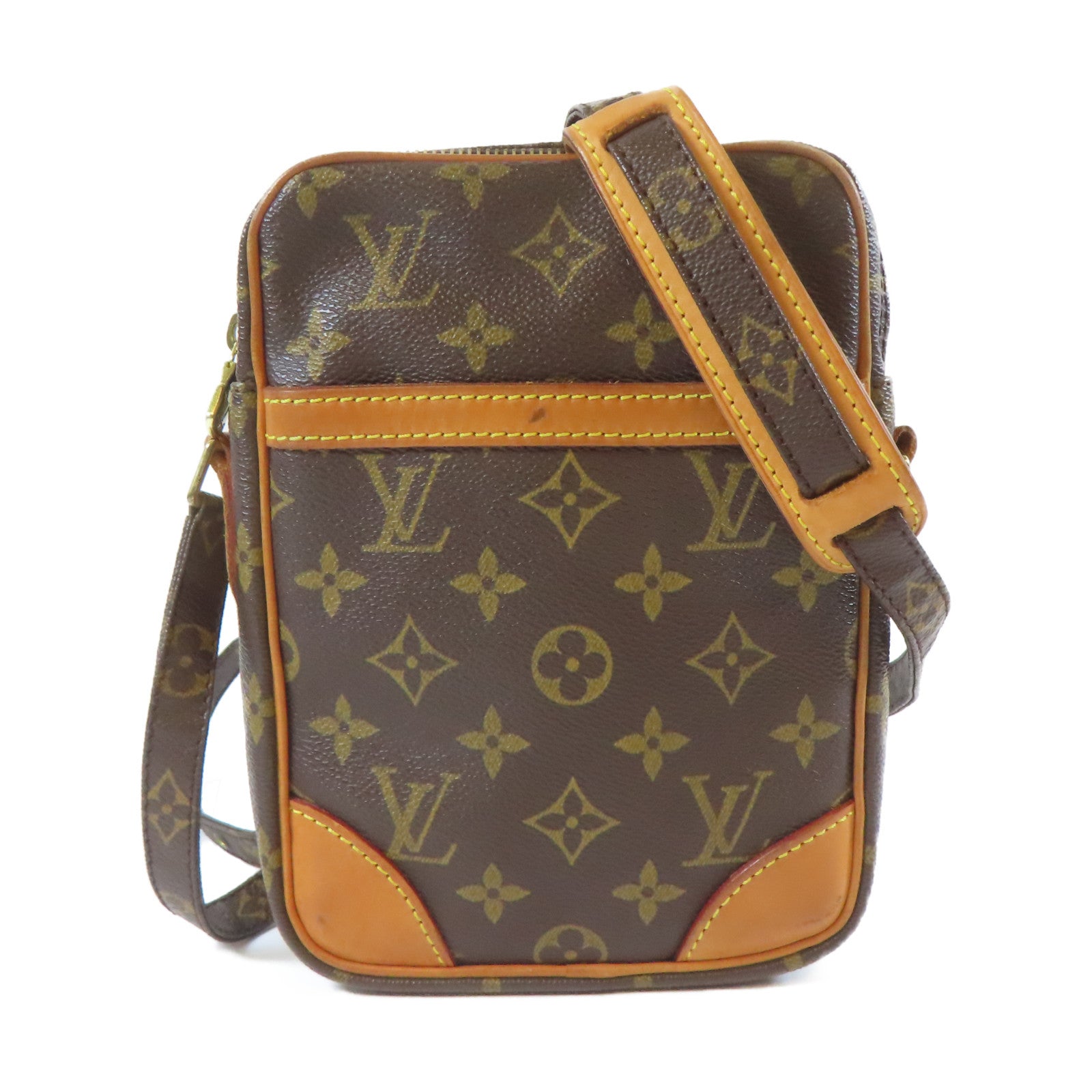 LOUIS VUITTON 【激減優惠】Monogram Danube金扣肩背袋啡色