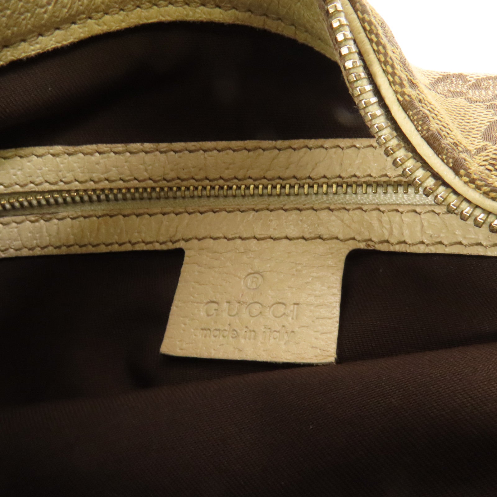 GUCCI 帆布Bouvier Handbag金扣手挽袋