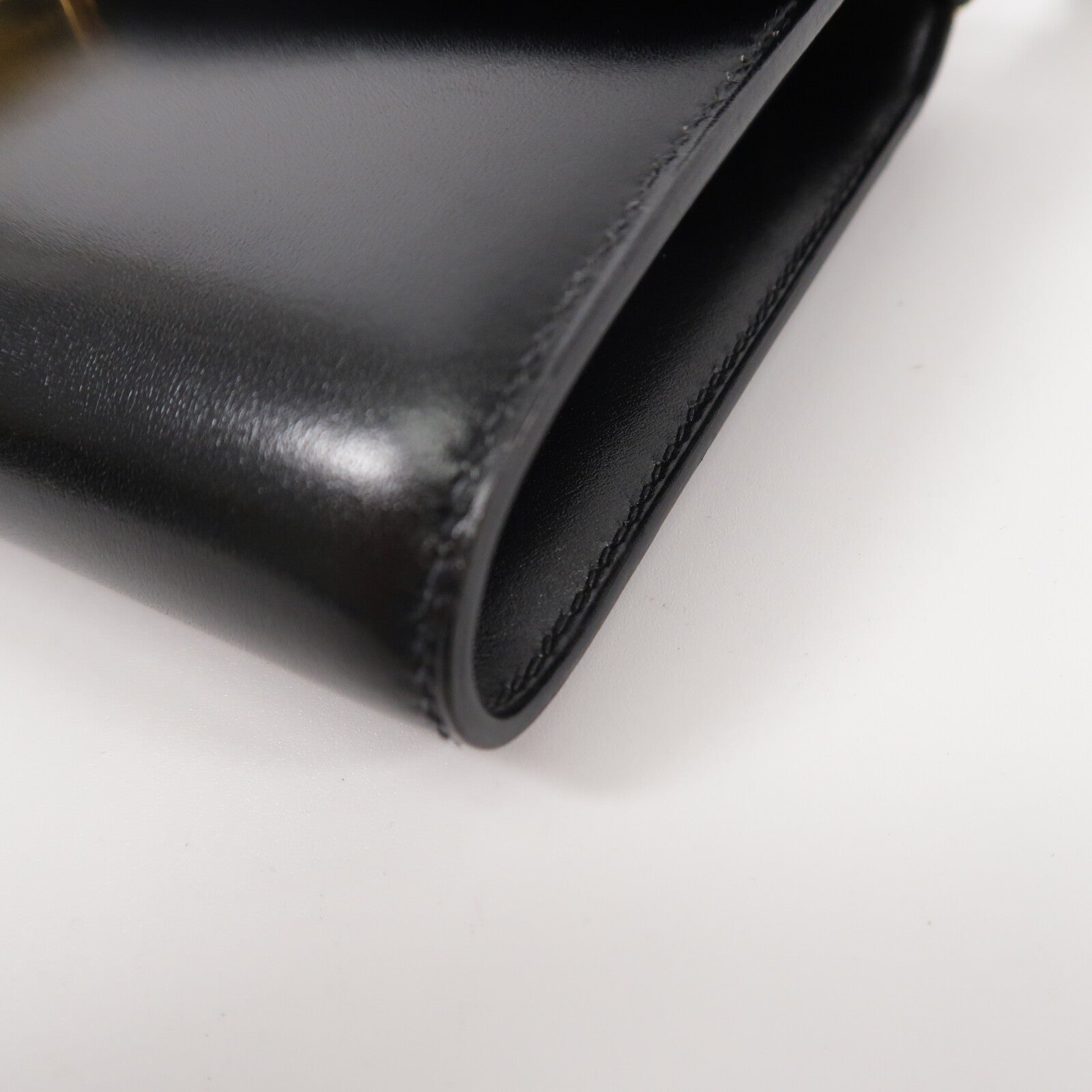 HERMES Box Calf皮革Constance To Go Rock肩背袋Noir