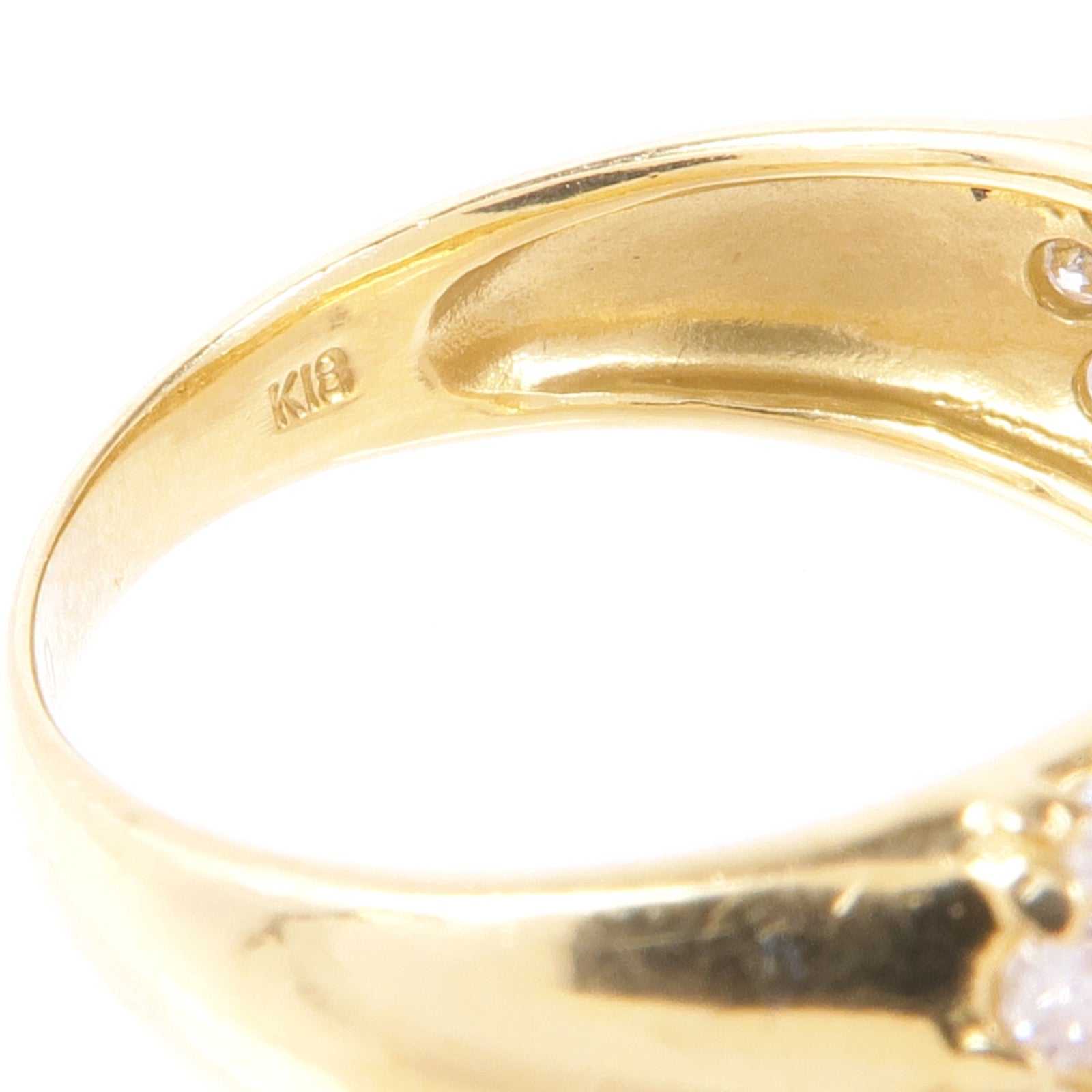 JEWELRY 【激減優惠】18K黃金Diamond Ring鑽石戒指US#6