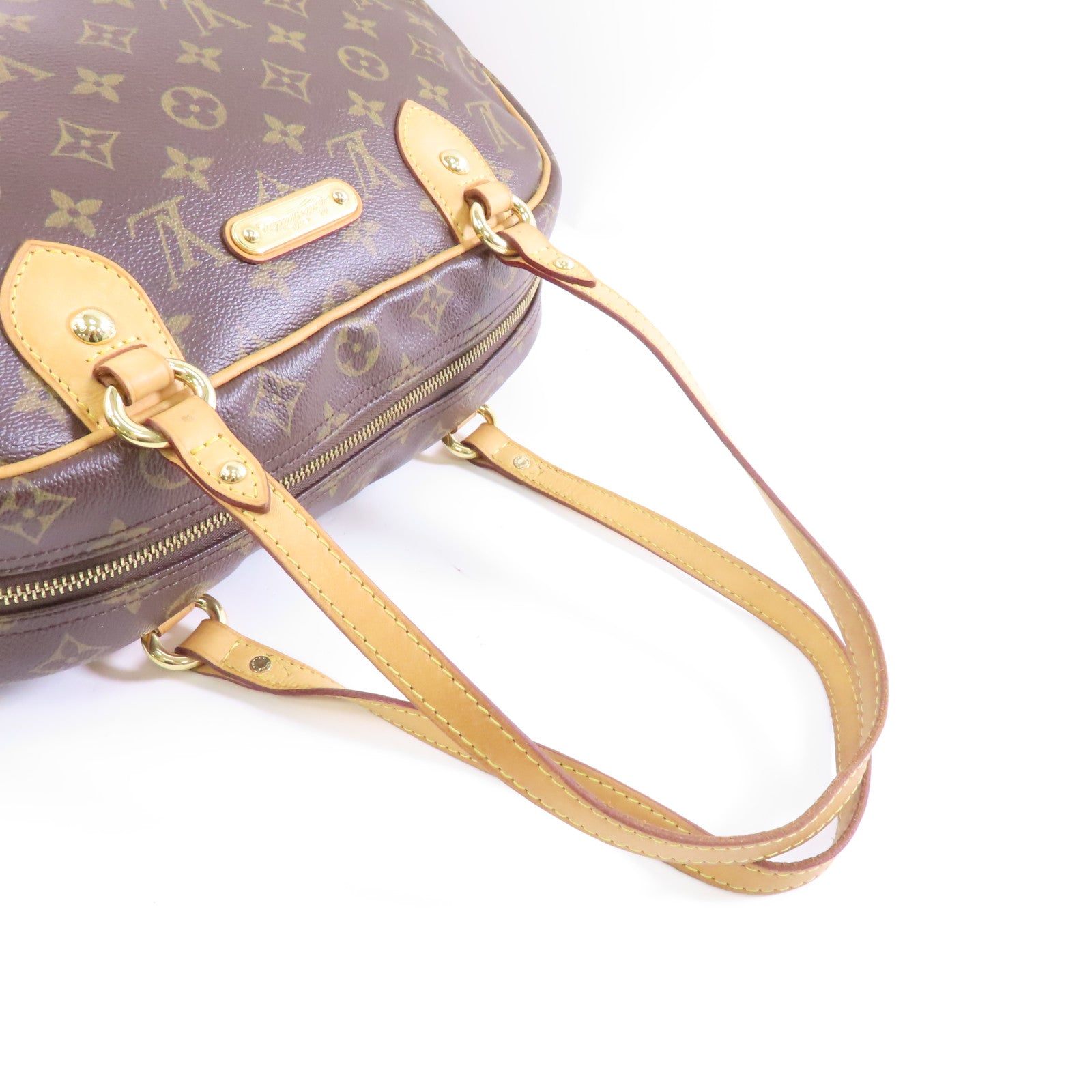LOUIS VUITTON Monogram Montorgueil GM金扣肩背袋啡色