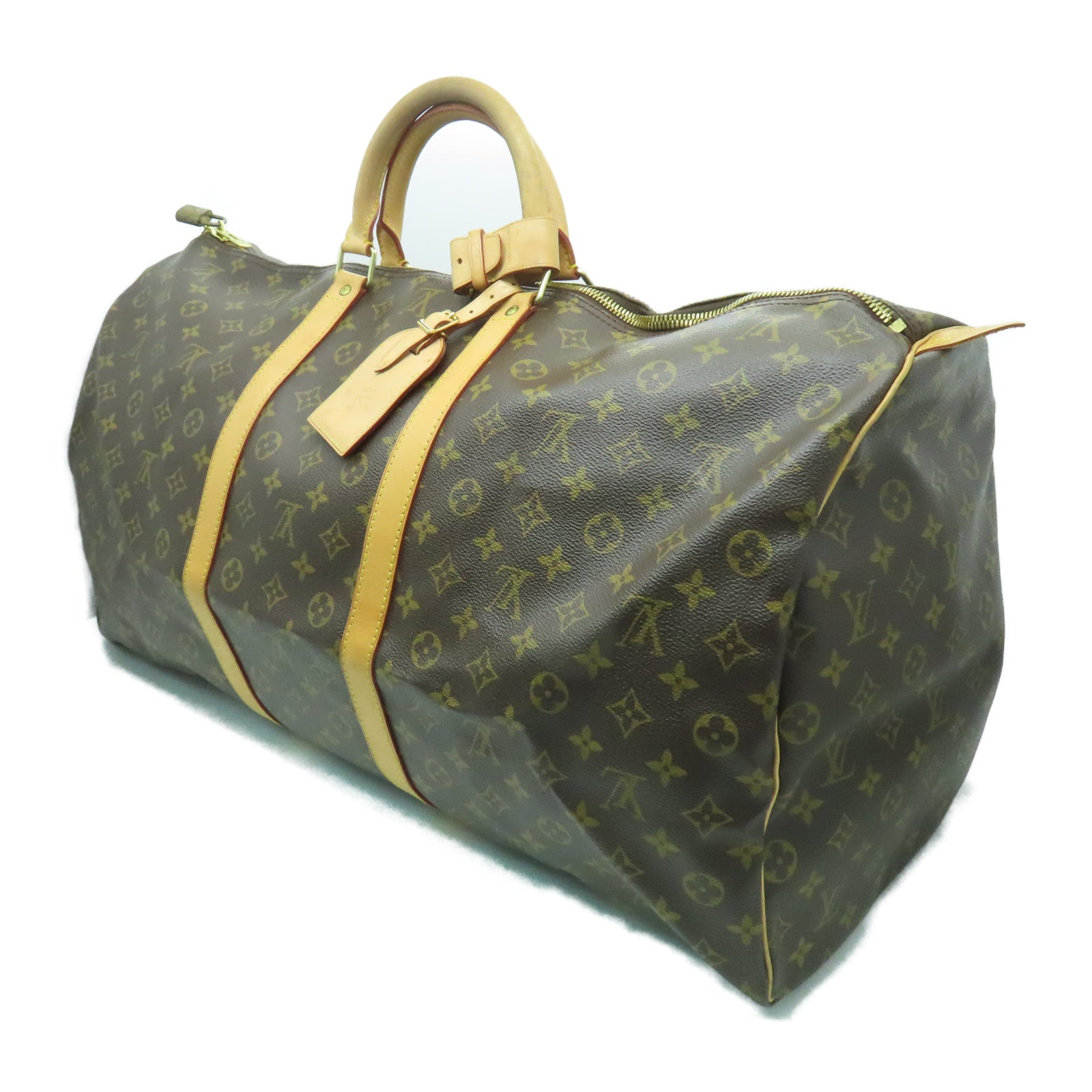 LOUIS VUITTON 【激減優惠】Monogram Keepall 60金扣手挽袋啡色