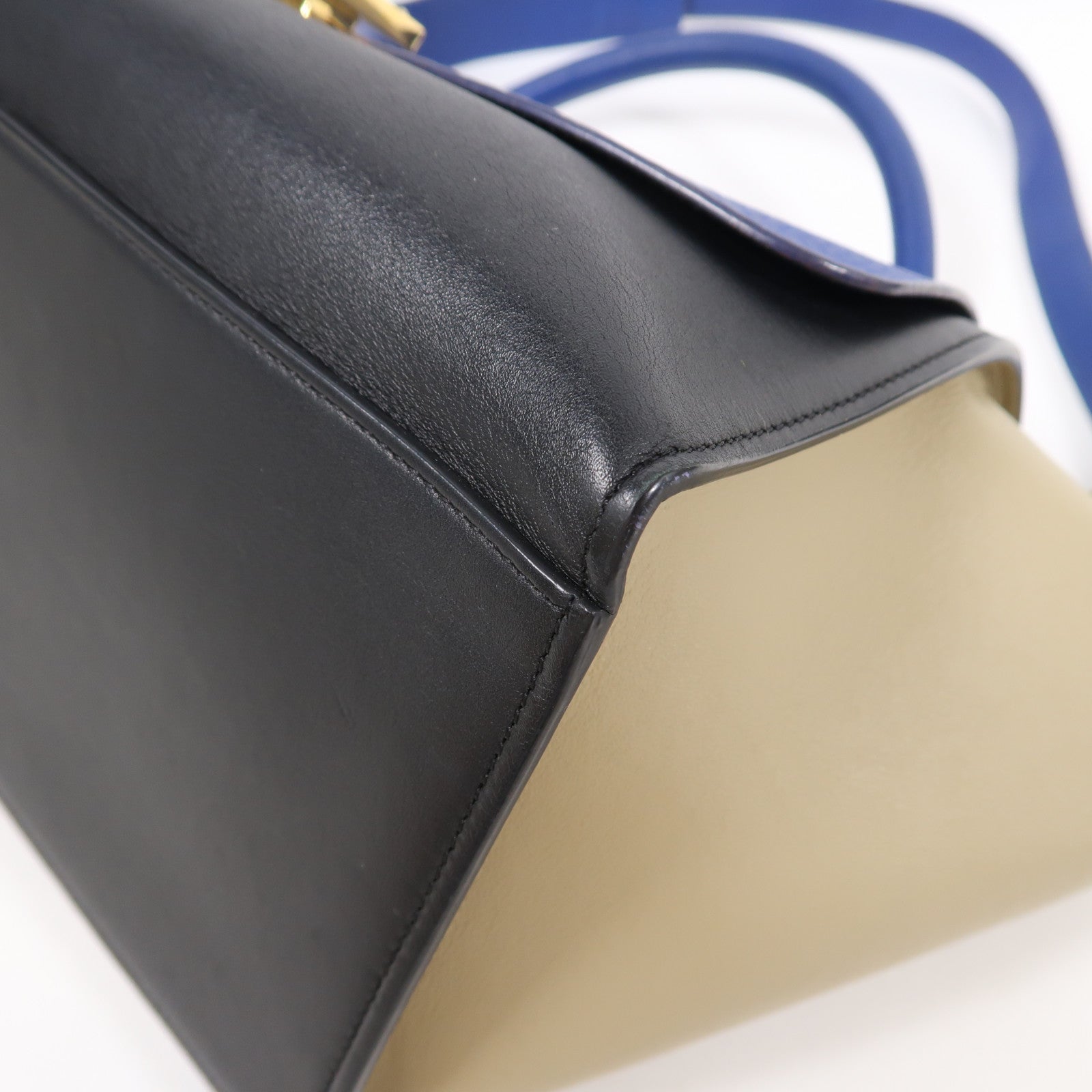 CELINE 牛皮皮革Trapeze金扣手挽肩背兩用袋