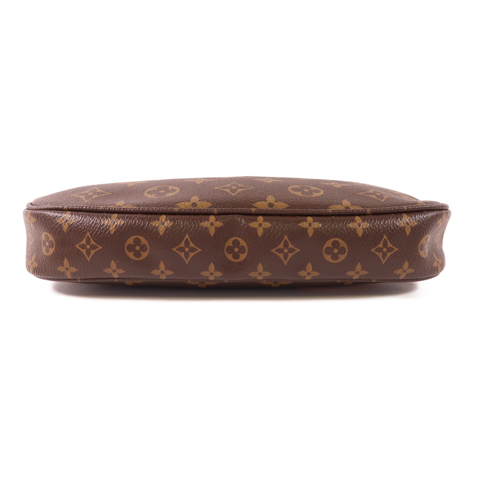 LOUIS VUITTON Monogram Multi Pochette Accessoires金扣手挽肩背兩用袋棕色