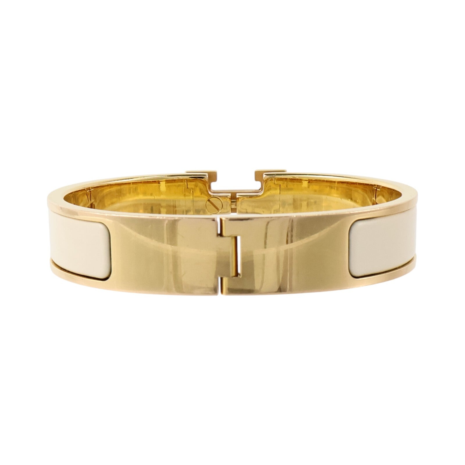 HERMES 金屬/琺瑯Clic H Bracelet金扣手鏈