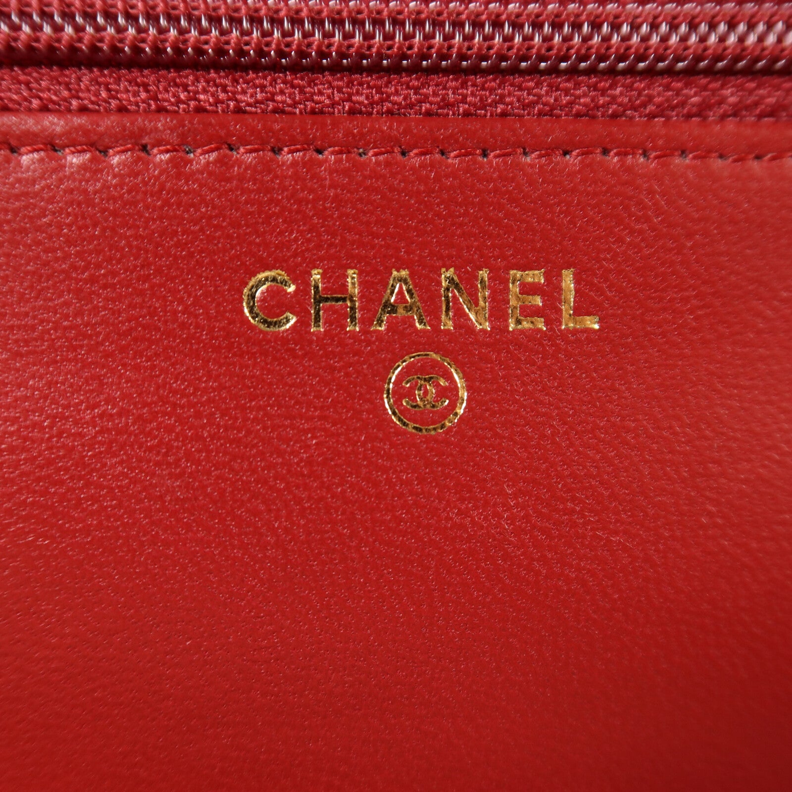 CHANEL 羊皮皮革Wallet On Chain金扣鏈帶肩背袋