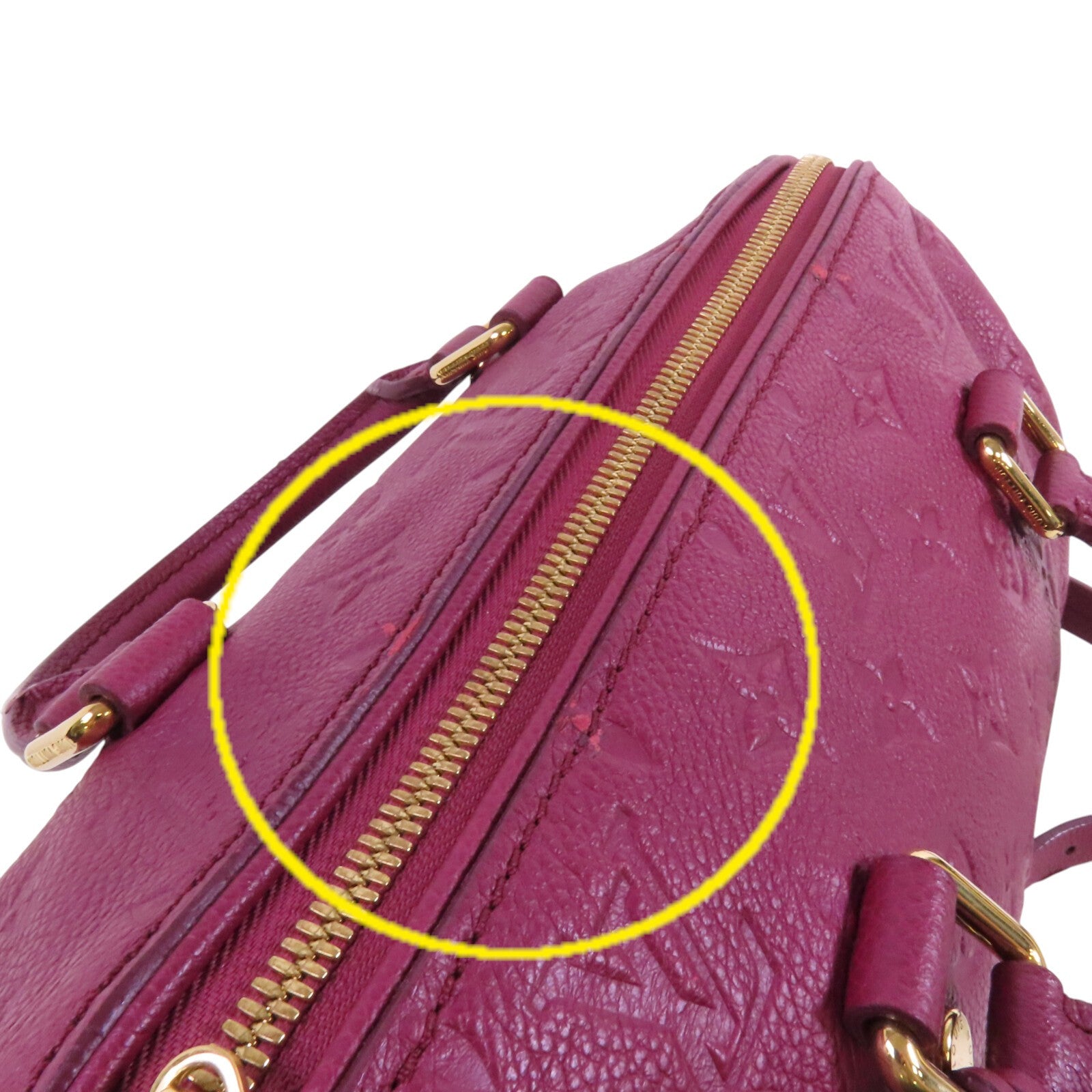 LOUIS VUITTON Monogram Empreinte Speedy Bandouliere 25金扣手挽肩背兩用袋