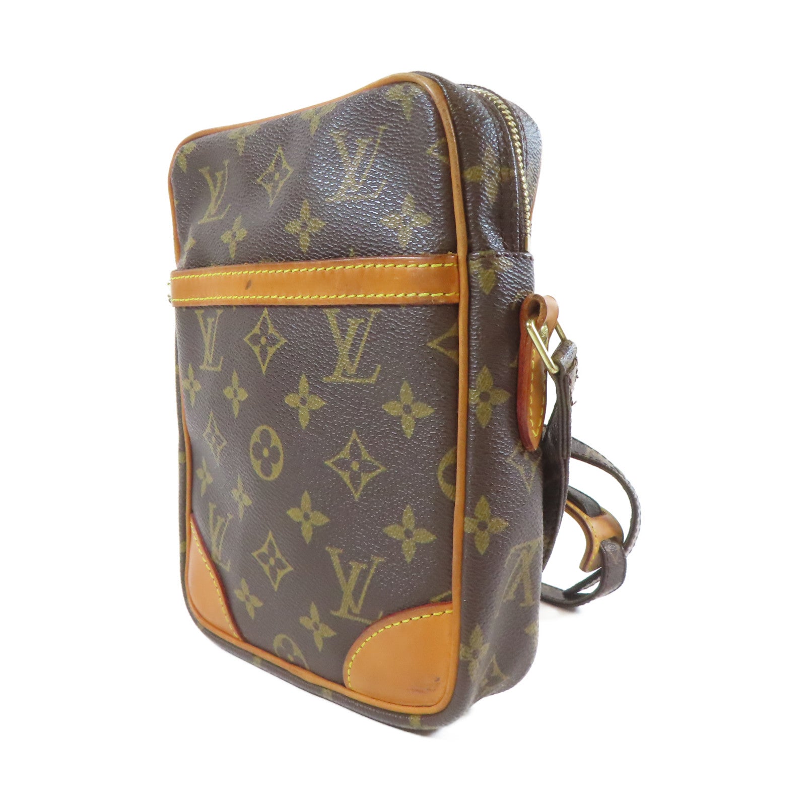 LOUIS VUITTON 【激減優惠】Monogram Danube金扣肩背袋啡色