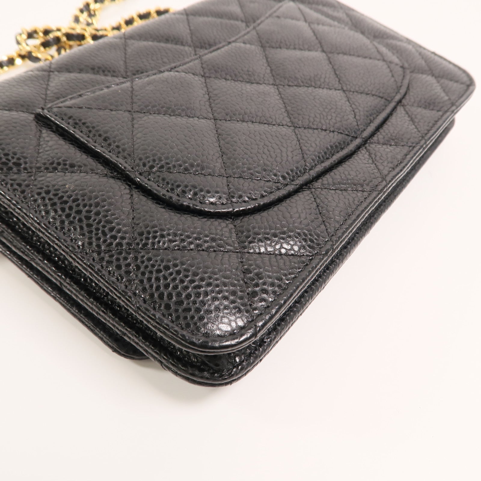 CHANEL 牛皮皮革WOC Wallet On Chain鏈帶肩背袋