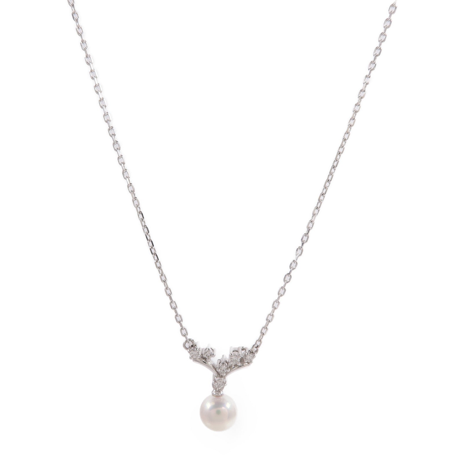 TASAKI 【激減優惠】PT850鉑金/PT900鉑金Pearl Necklace珍珠/鑽石項鍊