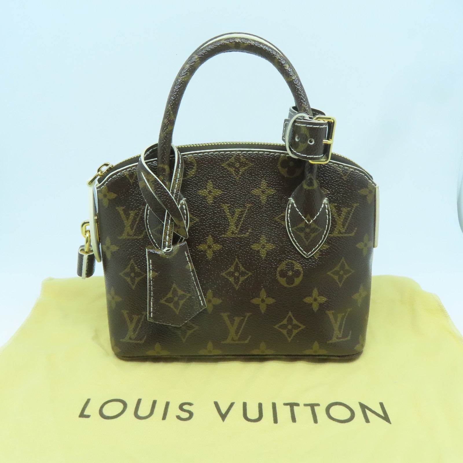 LOUIS VUITTON 【激減優惠】Monogram Lockit BB金扣手挽袋啡色