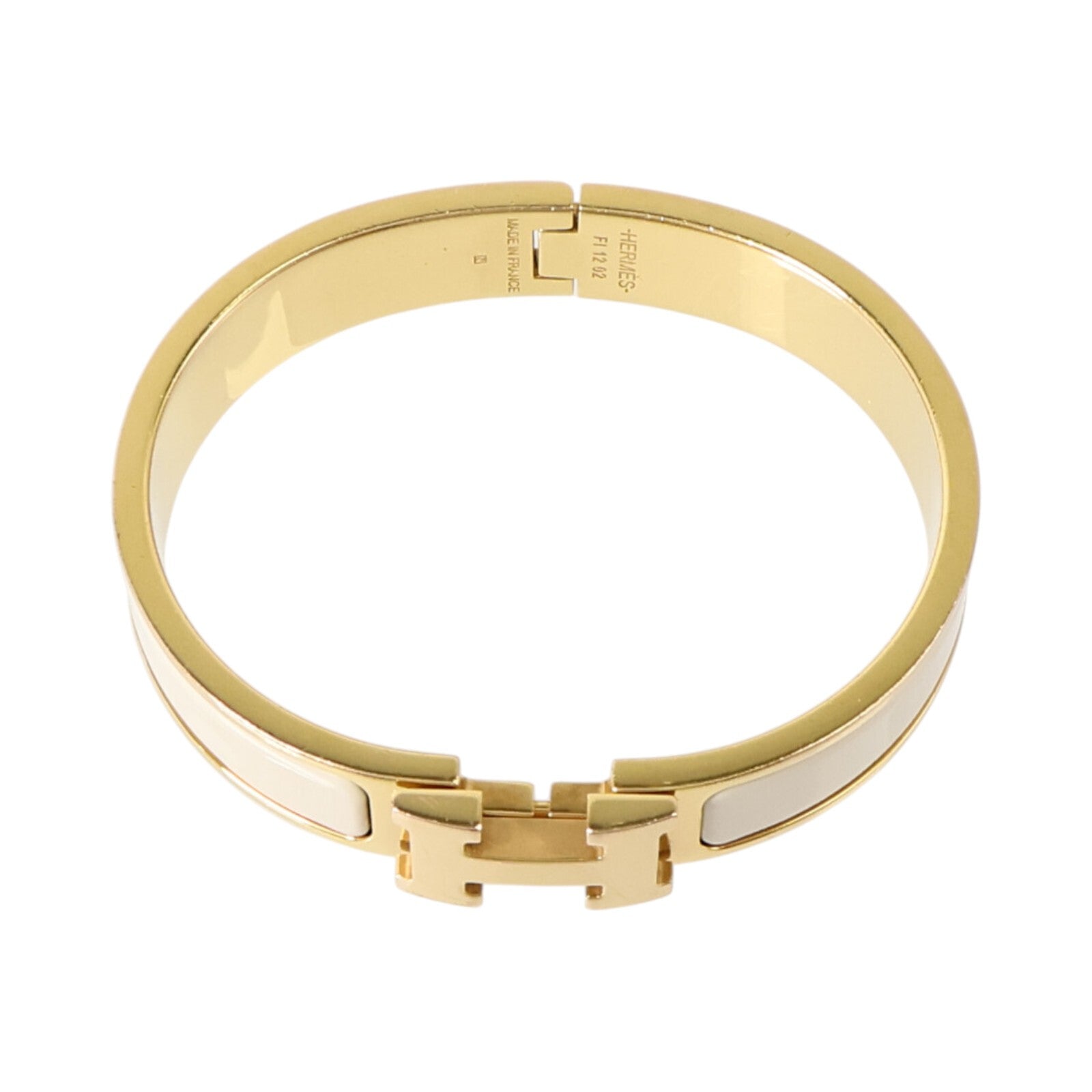 HERMES 金屬/琺瑯Clic H Bracelet金扣手鏈