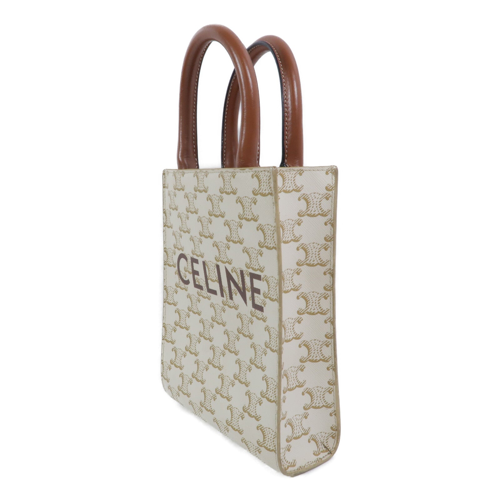 CELINE 塗層帆布Mini Vertical Cabas手挽肩背兩用袋