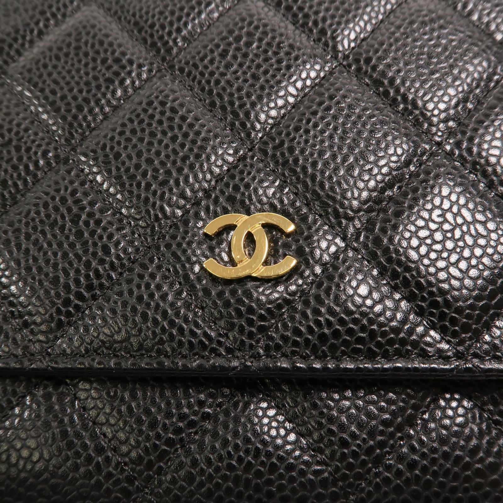 CHANEL 牛皮皮革WOC Wallet On Chain鏈帶肩背袋