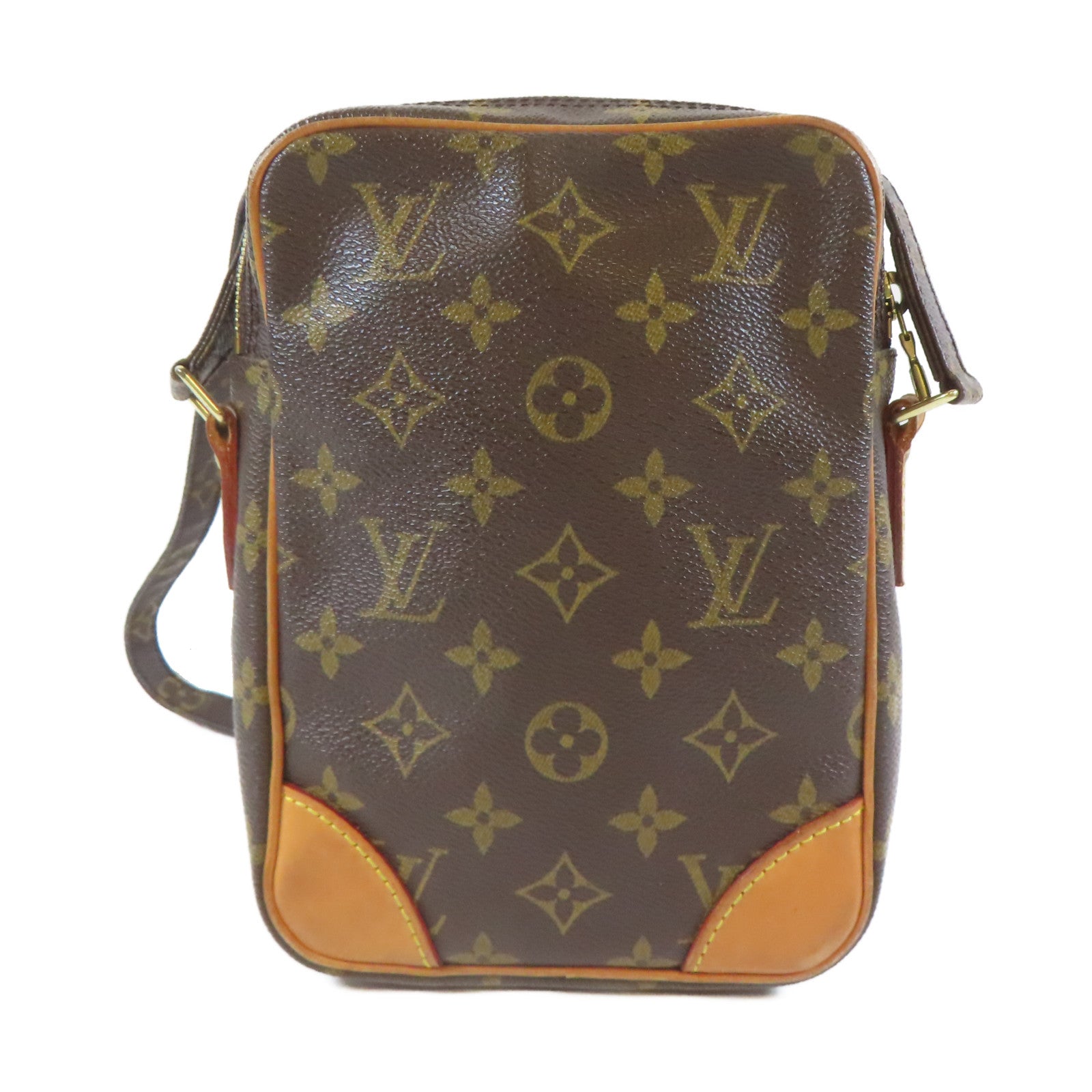 LOUIS VUITTON 【激減優惠】Monogram Danube金扣肩背袋啡色