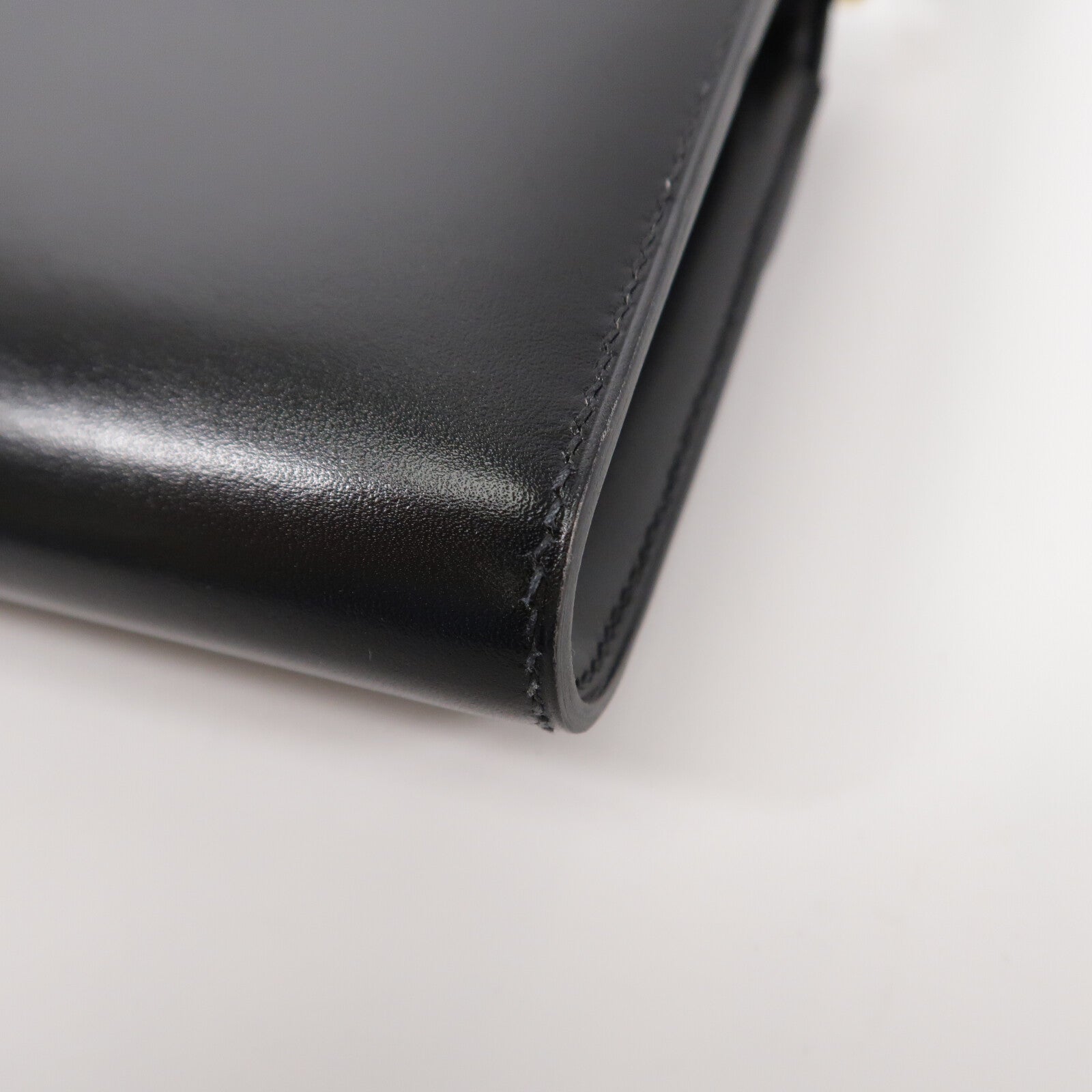 HERMES Box Calf皮革Constance To Go Rock肩背袋Noir
