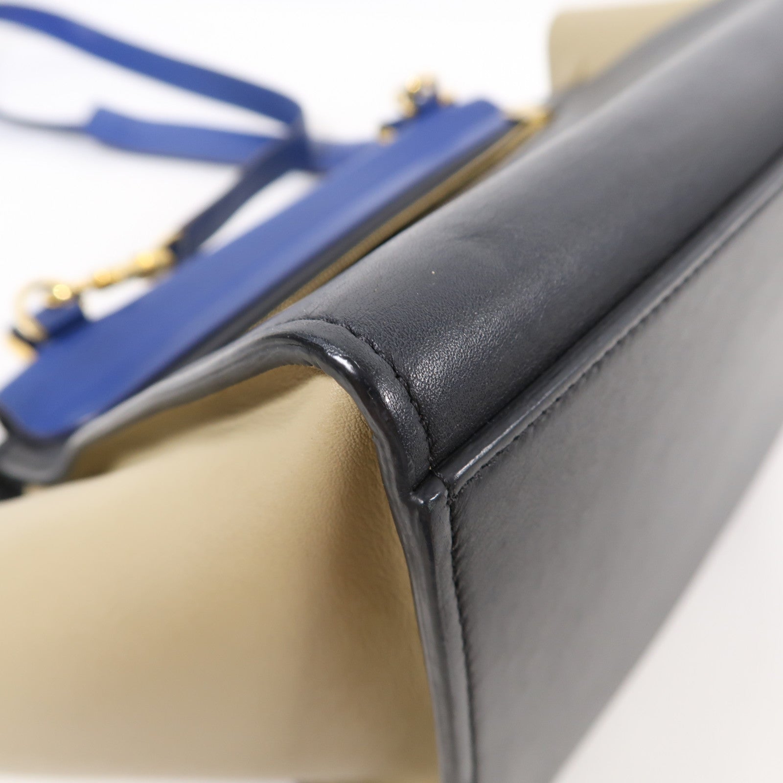 CELINE 牛皮皮革Trapeze金扣手挽肩背兩用袋