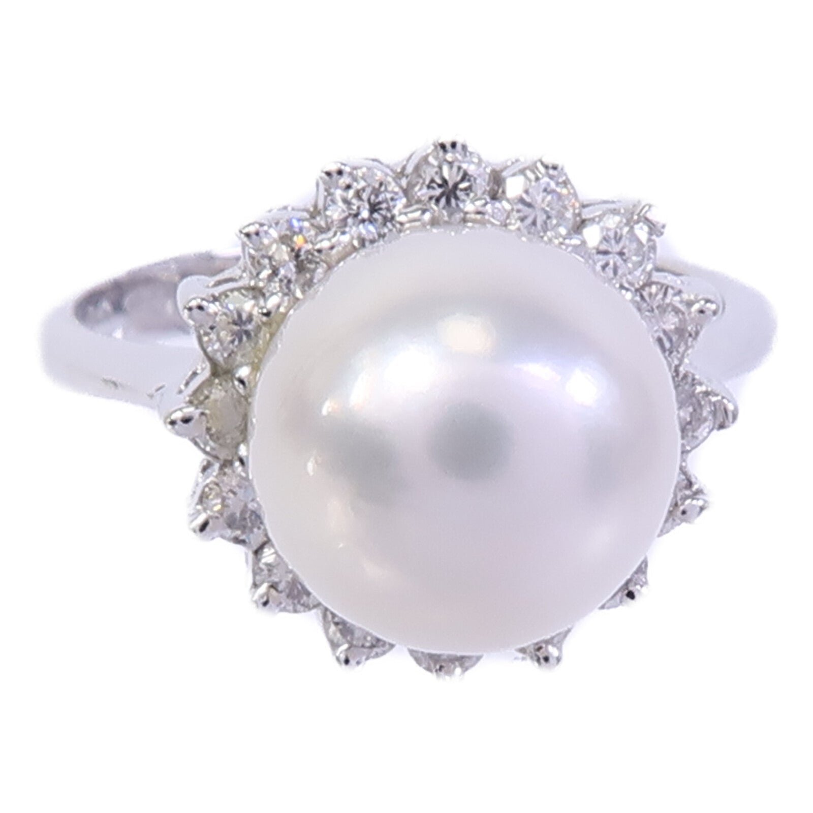 JEWELRY 18K白金Pearl Ring珍珠戒指
