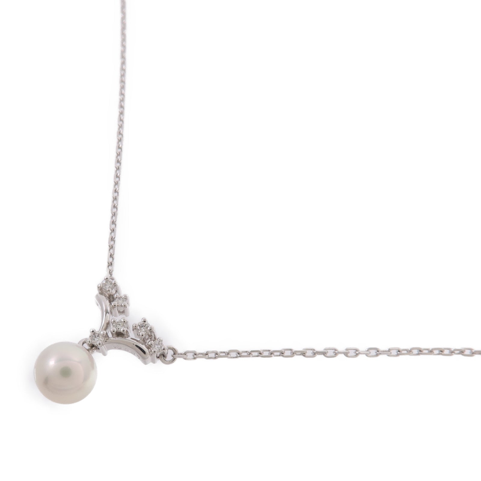 TASAKI 【激減優惠】PT850鉑金/PT900鉑金Pearl Necklace珍珠/鑽石項鍊